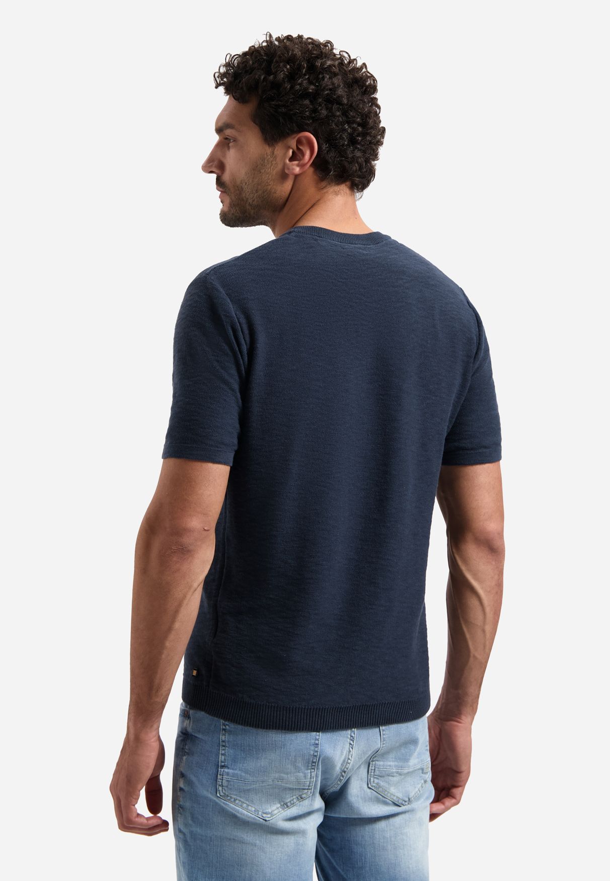 No Excess Pullover Short Sleeve Crew Neck Slub 078 night 2900163659061