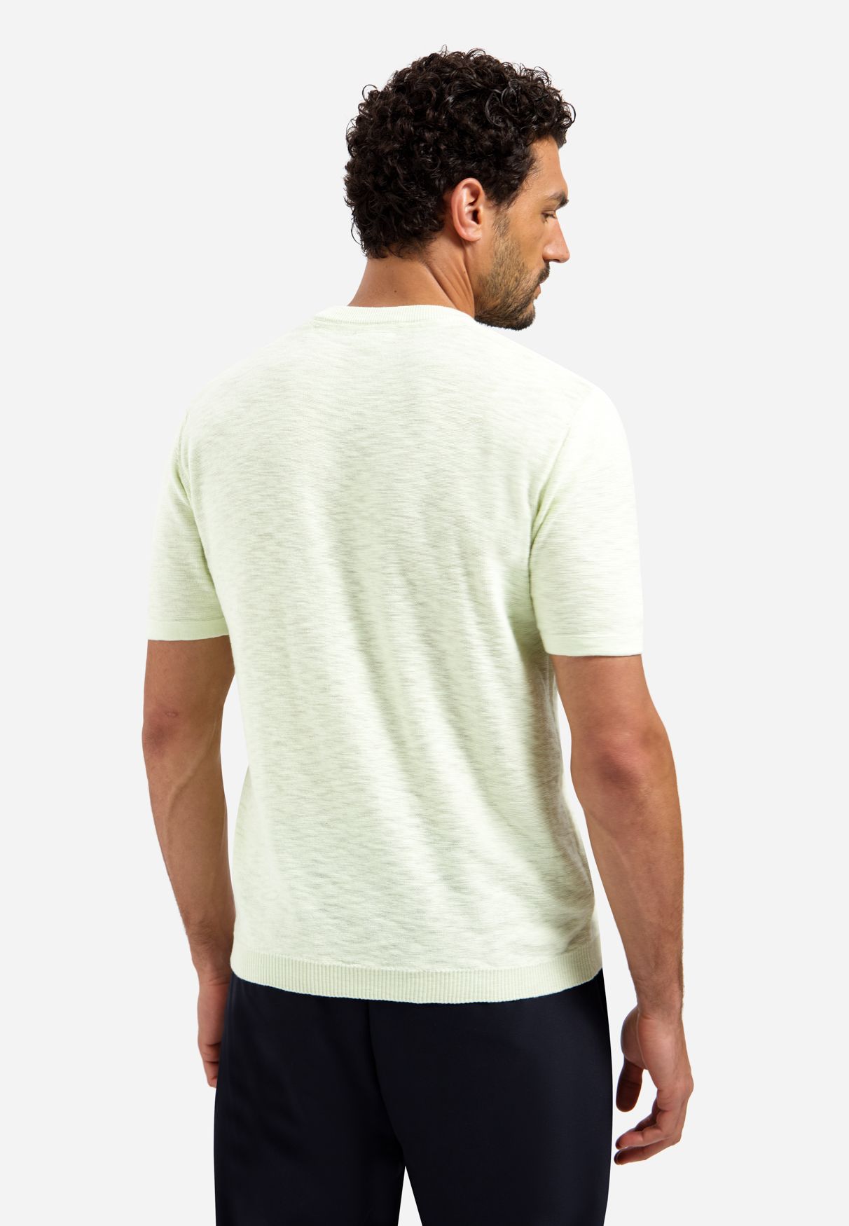 No Excess Pullover Short Sleeve Crew Neck Slub 057 seagreen 2900163658064