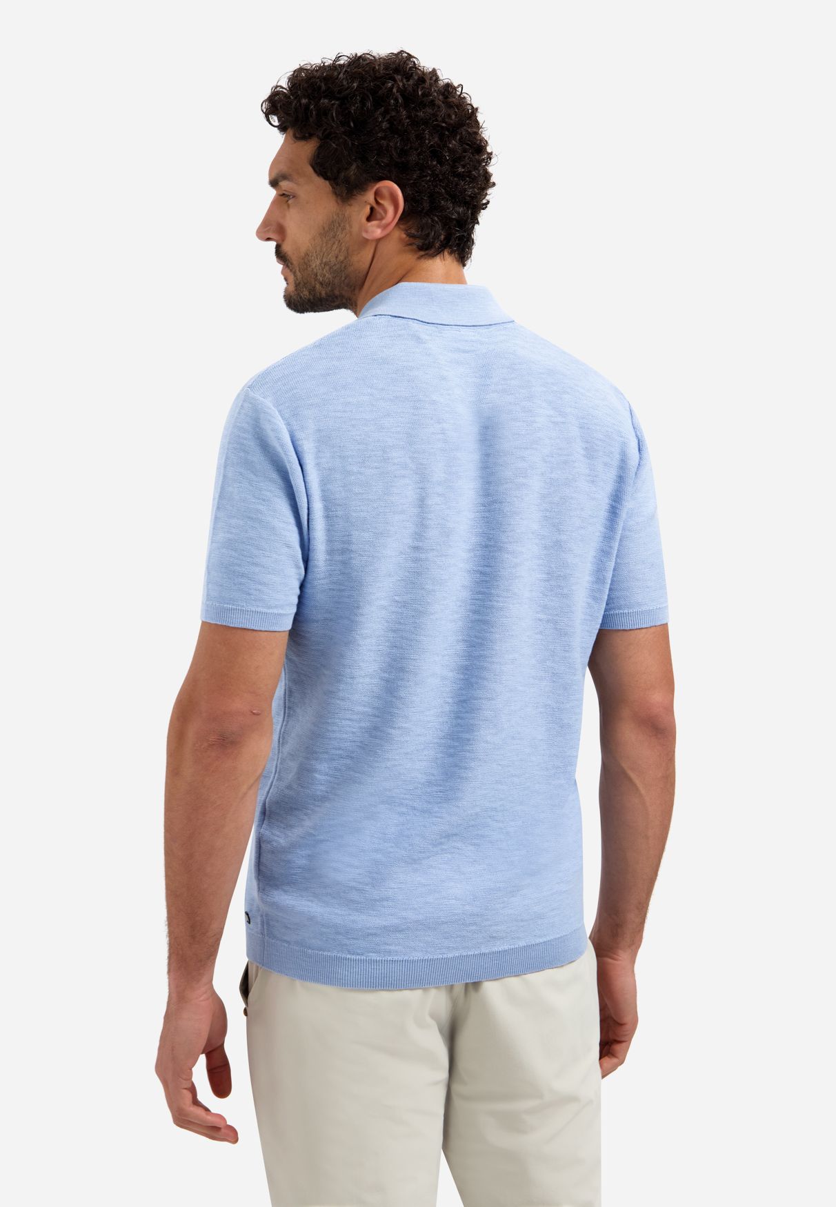 No Excess Pullover Short Sleeve Polo Slub 030 blue 2900163661088
