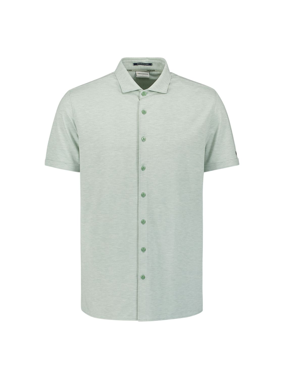 No Excess Shirt Short Sleeve Melange Jersey 057 seagreen 2900163675092