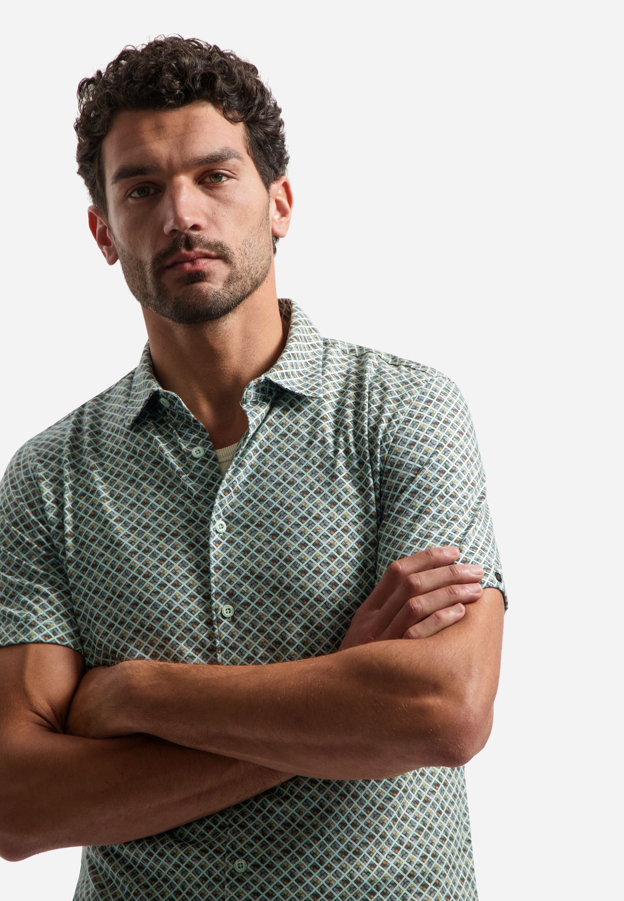 No Excess Shirt Short Sleeve Jersey Allover Printed 050 green 2900163678062