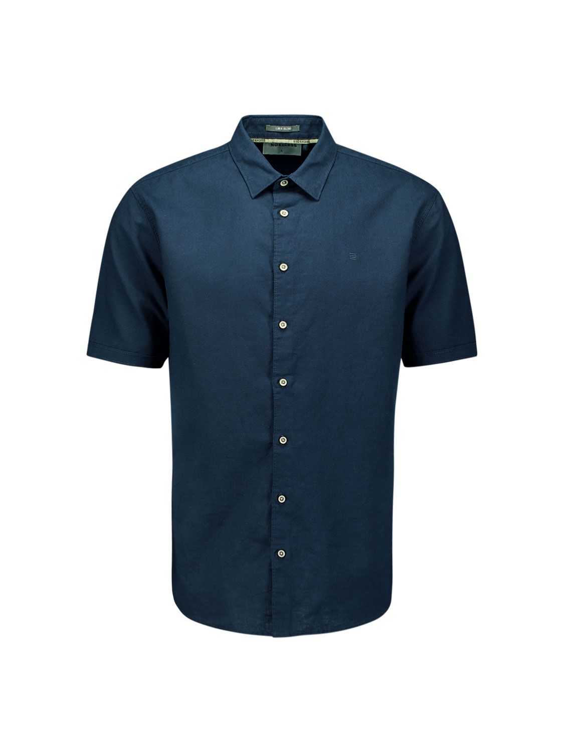 No Excess Shirt Short Sleeve With Linen 078 night 00116957-EKA14000100000065
