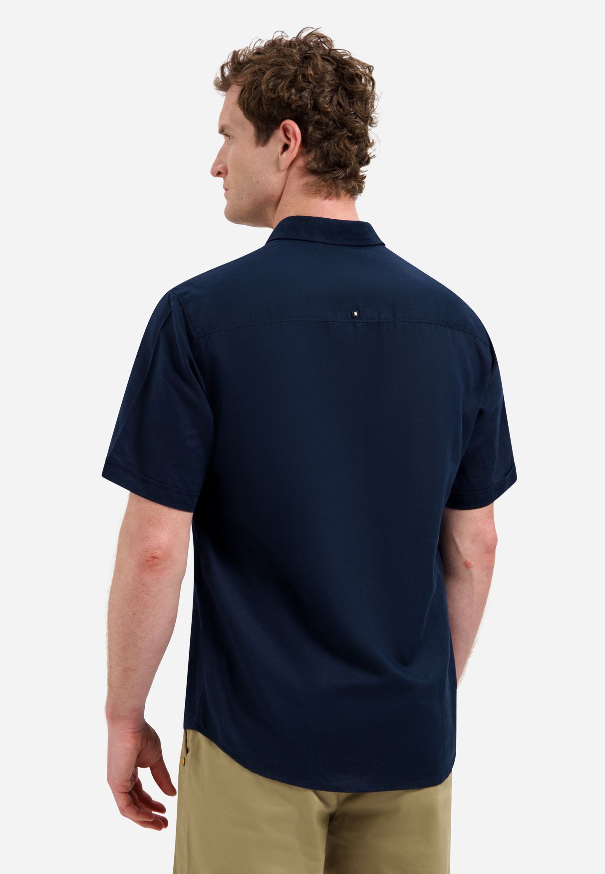 No Excess Shirt Short Sleeve With Linen 078 night 2900163685084