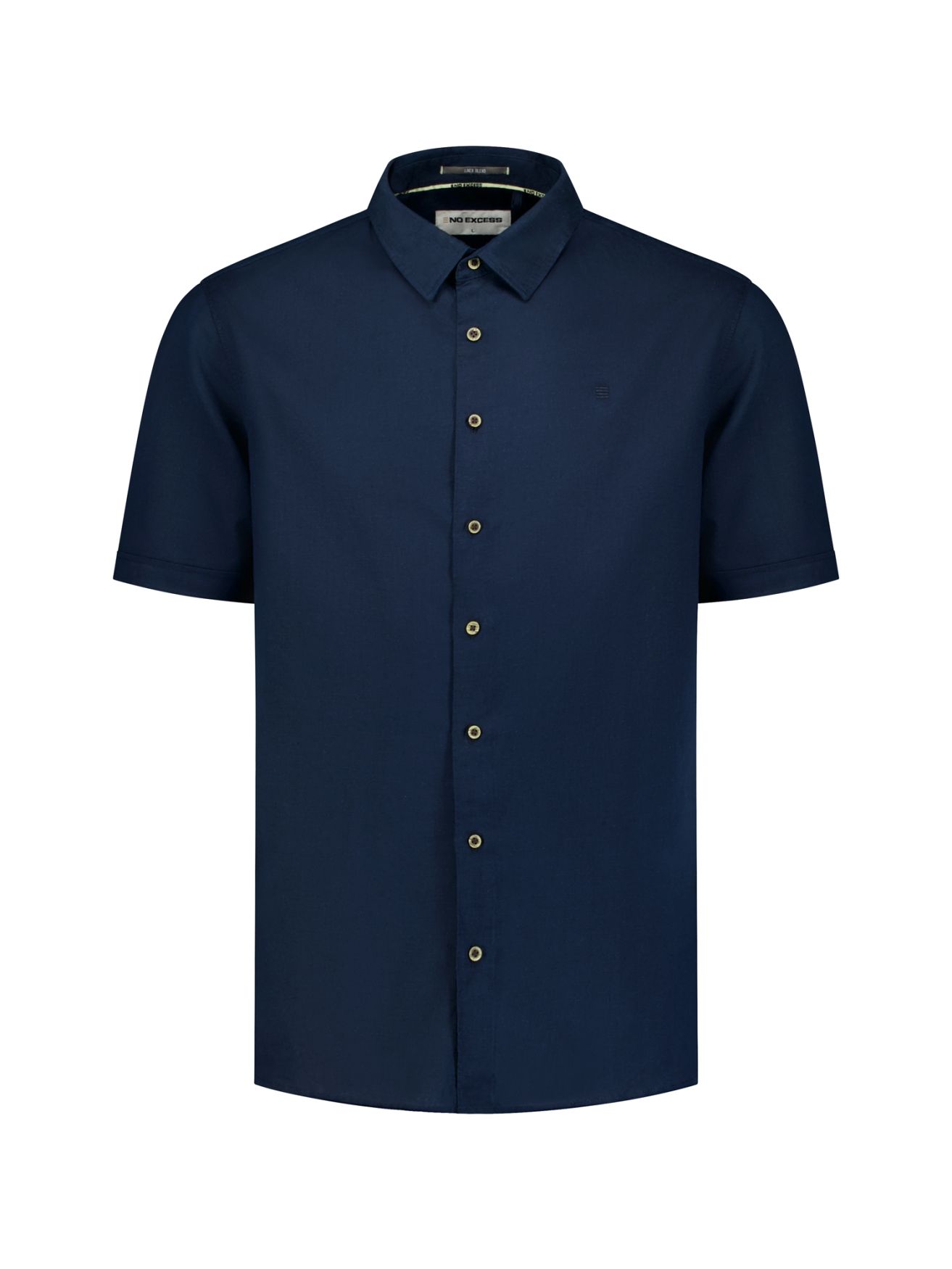 No Excess Shirt Short Sleeve With Linen 078 night 2900163685084