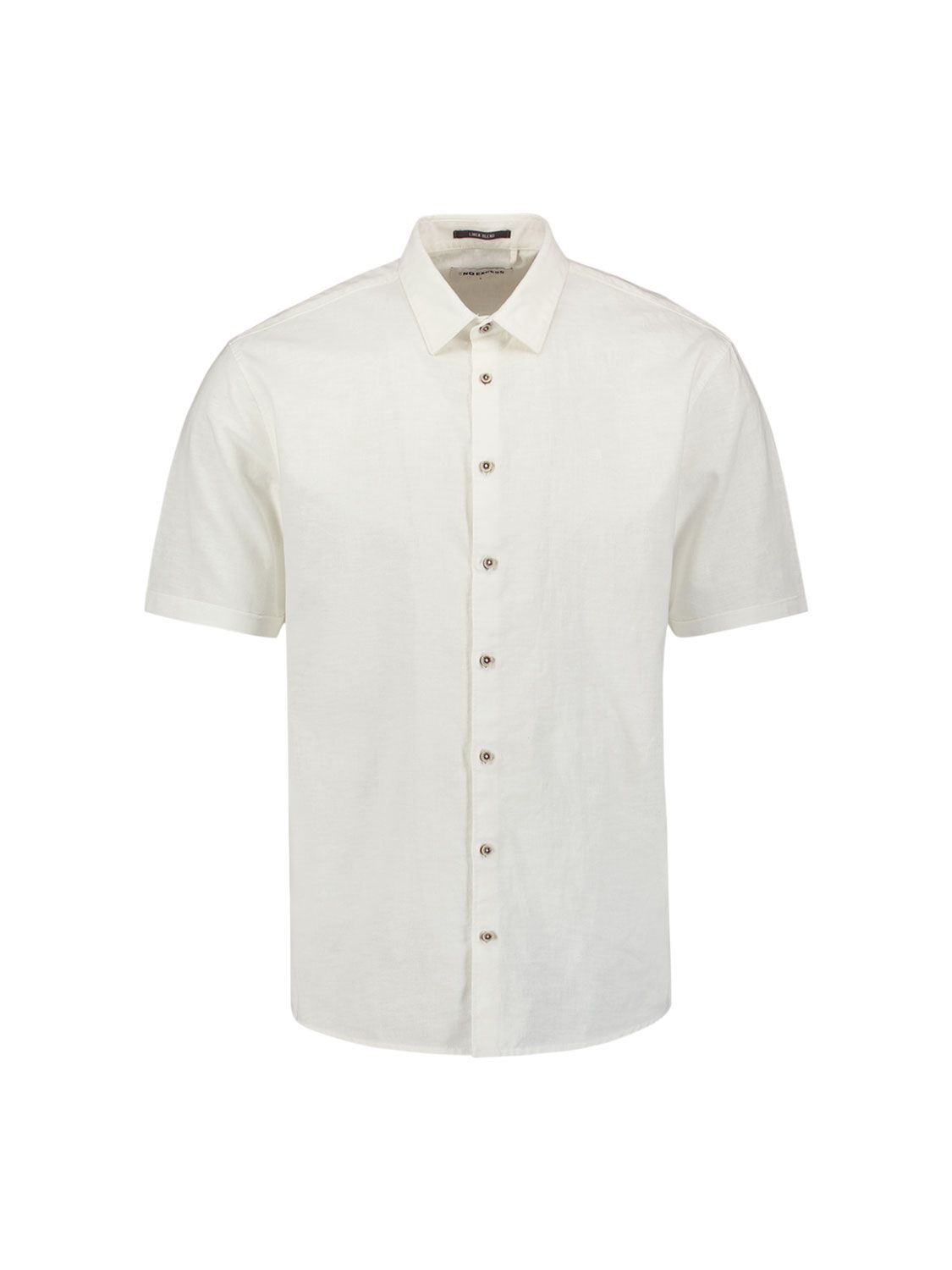 No Excess Shirt Short Sleeve With Linen 010 white 00116957-EKA14000100000075