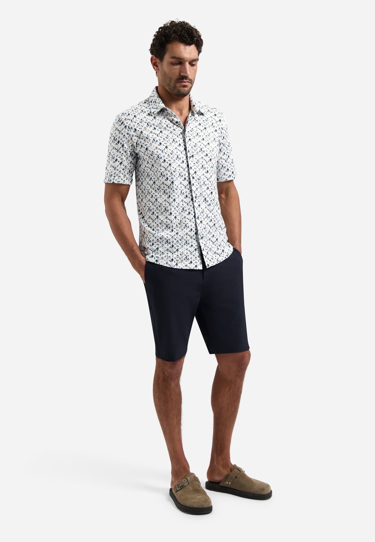 No Excess Shirt Short Sleeve Jersey Allover Printed 030 blue 2900163690064