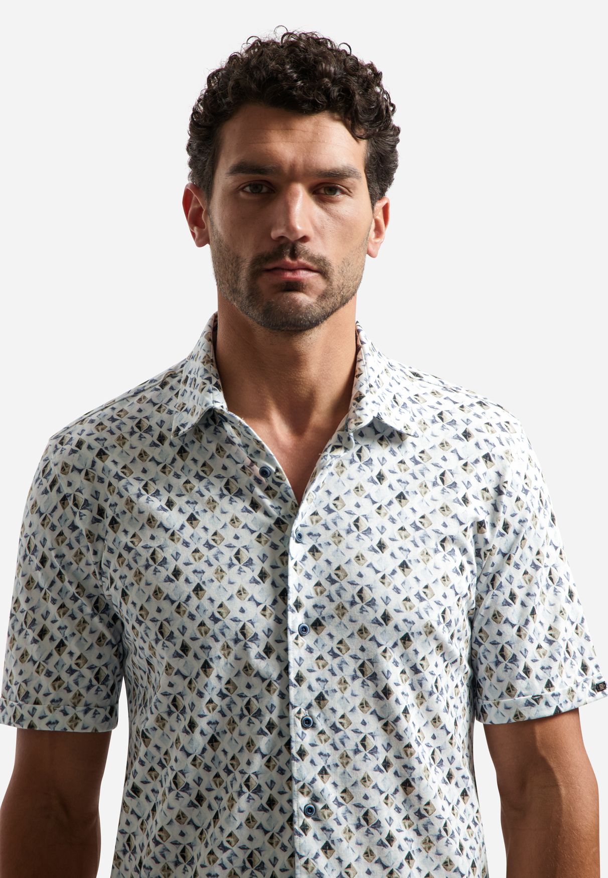 No Excess Shirt Short Sleeve Jersey Allover Printed 030 blue 2900163690064