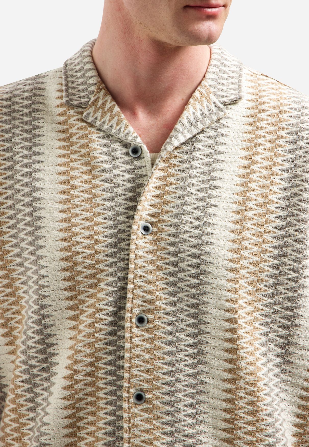 No Excess Shirt Short Sleeve Jacquard Fancy ZigZag 013 kit 2900163691061