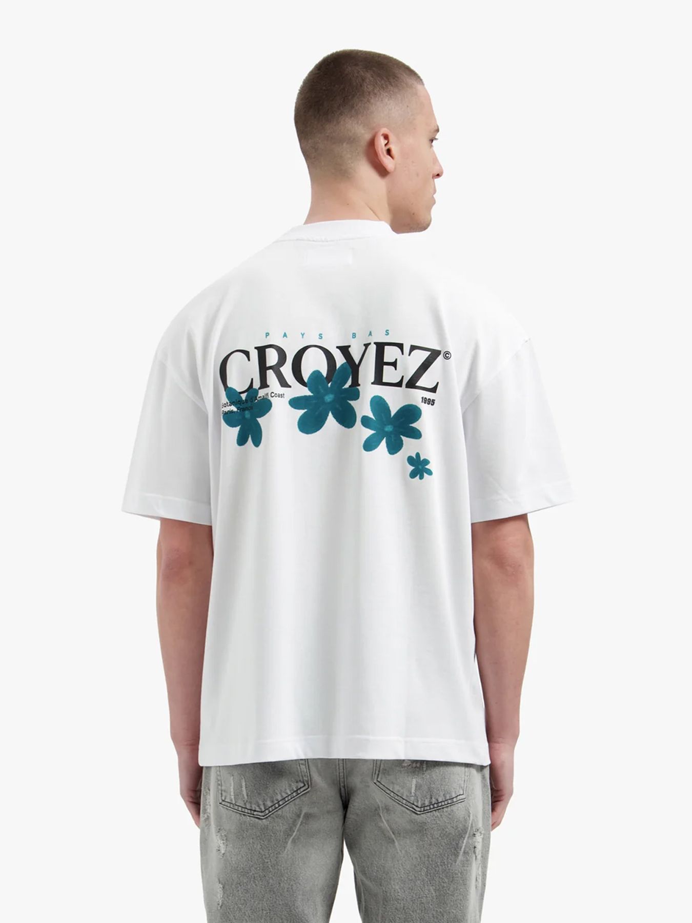 Croyez Croyez Botanique T-Shirt 40018 white/dark teal 2900163707076