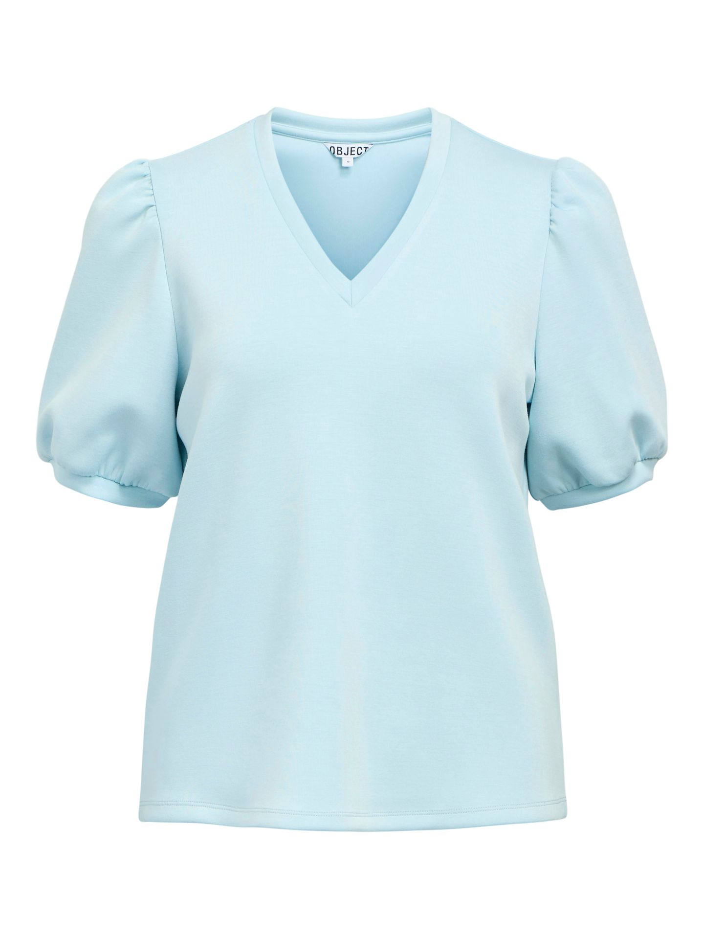 Object OBJANDREA S/S RE V-NECK TOP NOOS Winter Sky 00116979-EKA22000400000214