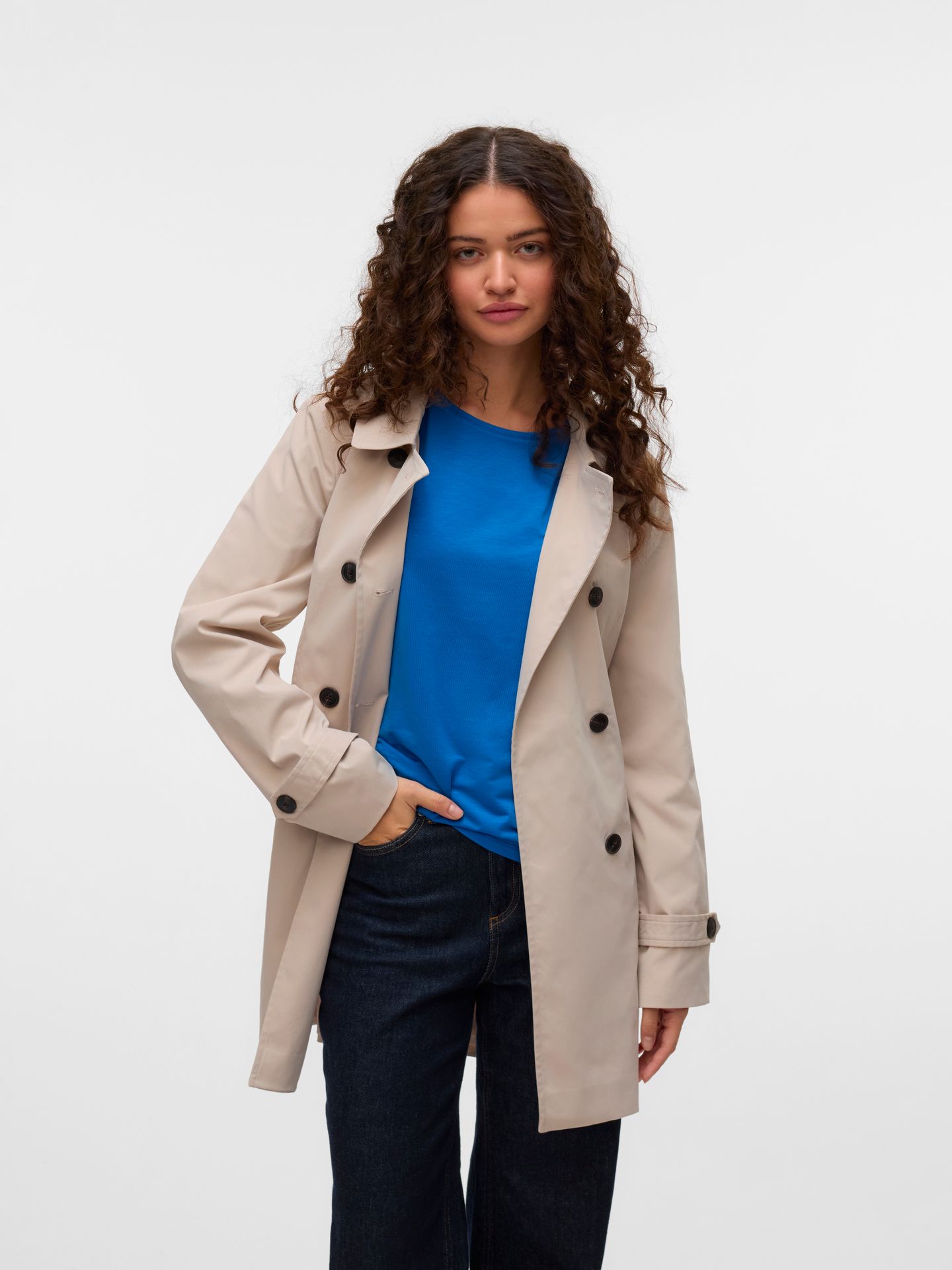 Vero Moda VMCHELSEA OLIVIA TRENCHCOAT NOOS Oatmeal 2900163722017
