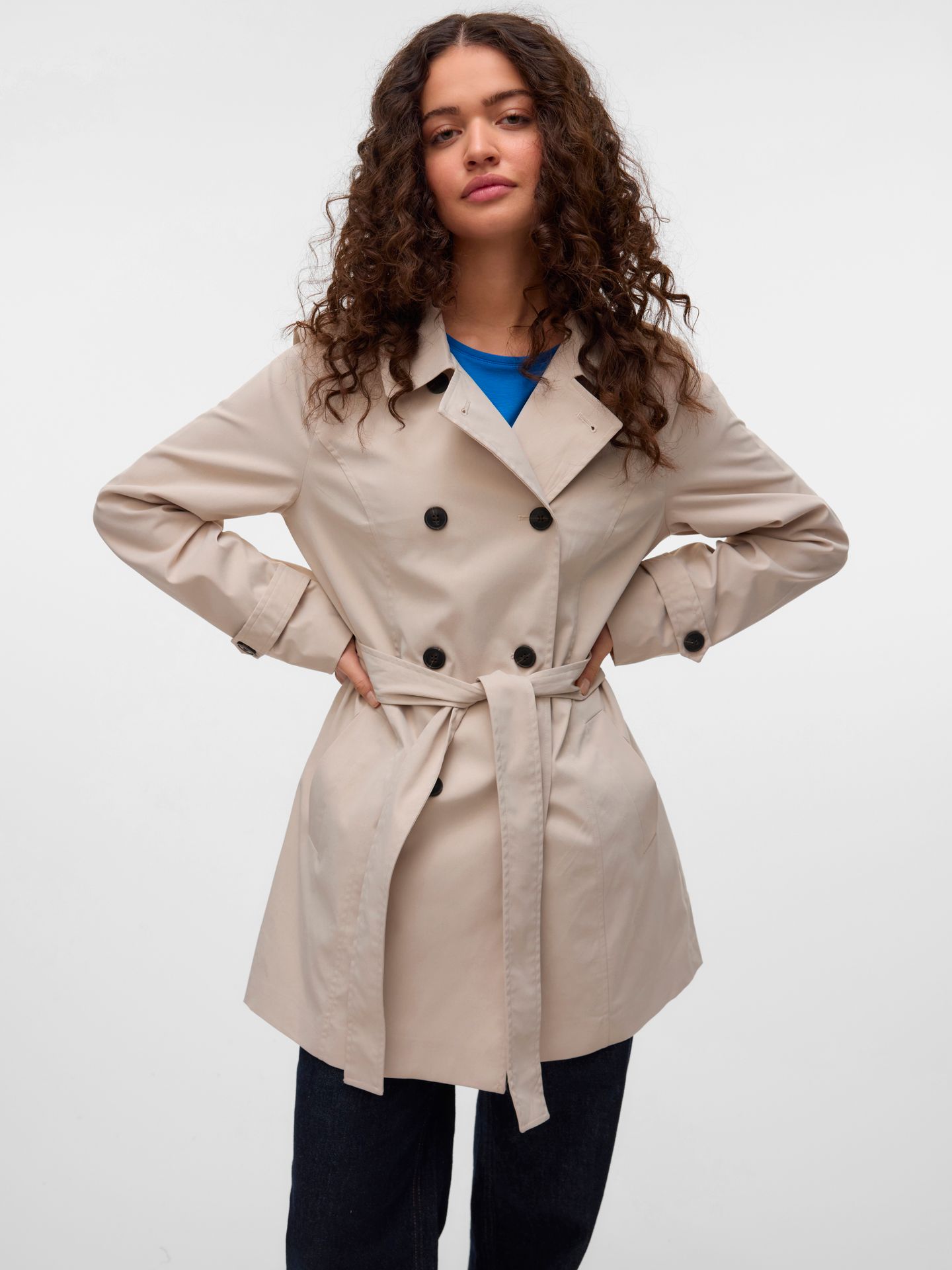Vero Moda VMCHELSEA OLIVIA TRENCHCOAT NOOS Oatmeal 2900163722017