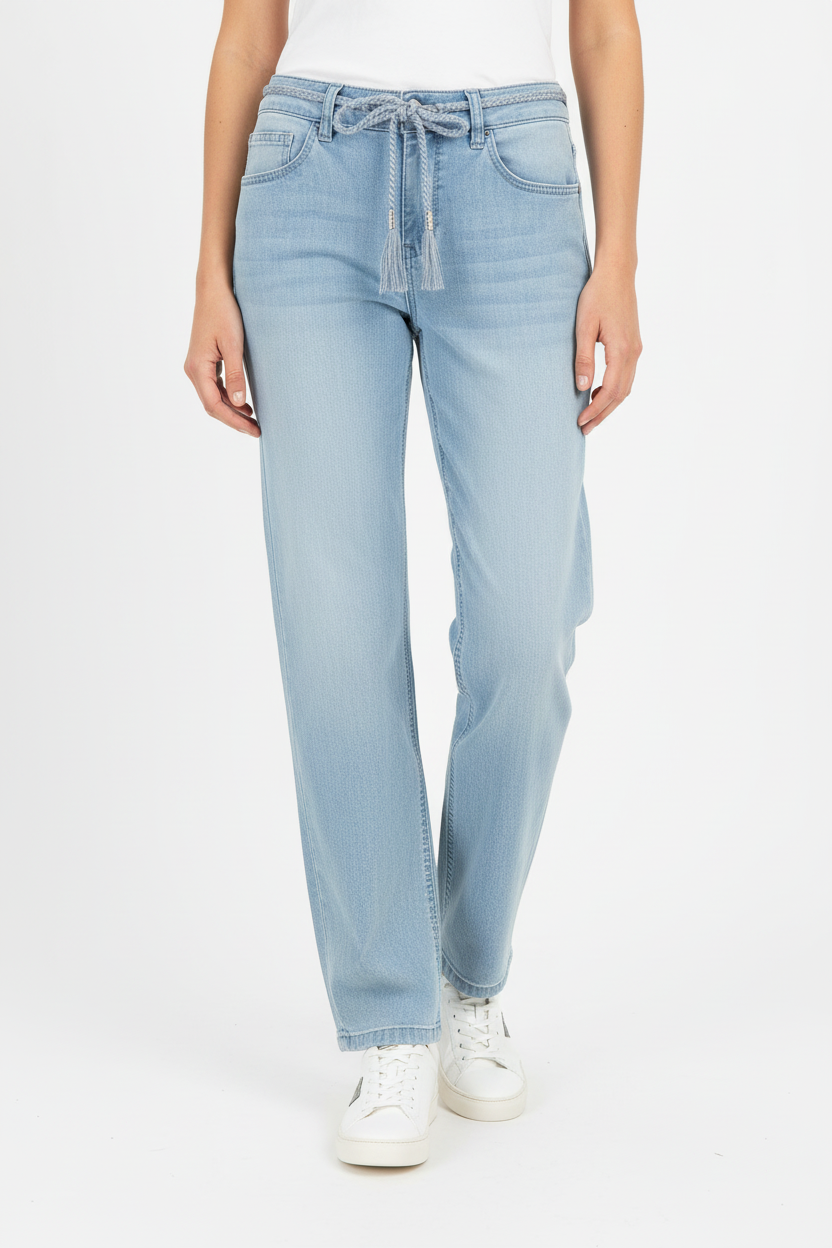 Red Button De Colette & Belt White Bleach  whitebleach633 00116986-EKA26007300000140