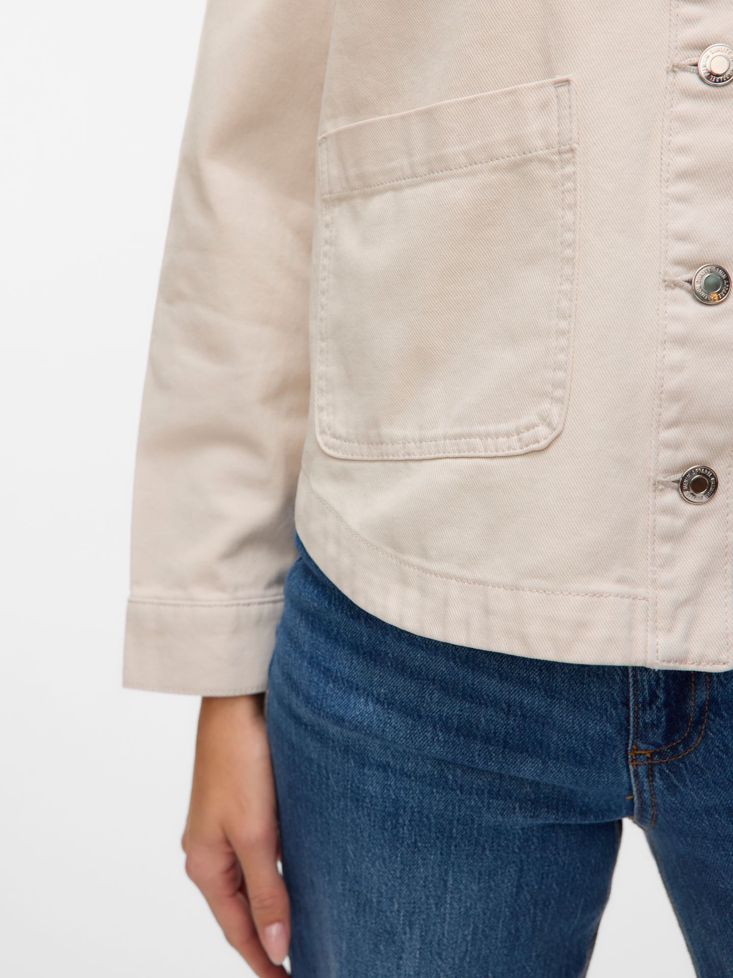 Vero Moda VMJAMIE LS DENIM SHACKET MIX GA NOO Birch 2900163753042