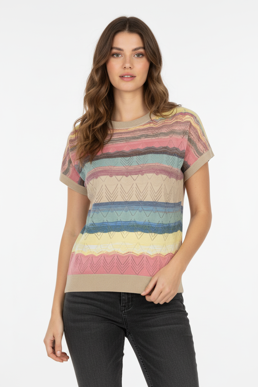 Red Button Jerry Multi Stripe multi218 00116998-EKA26007300000107