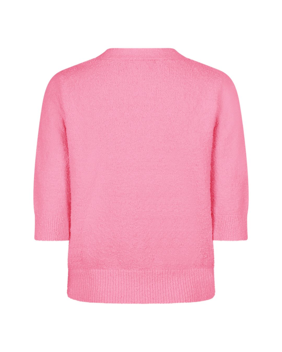 Red Button Cardigan Popcorn  pink42 2900163761023