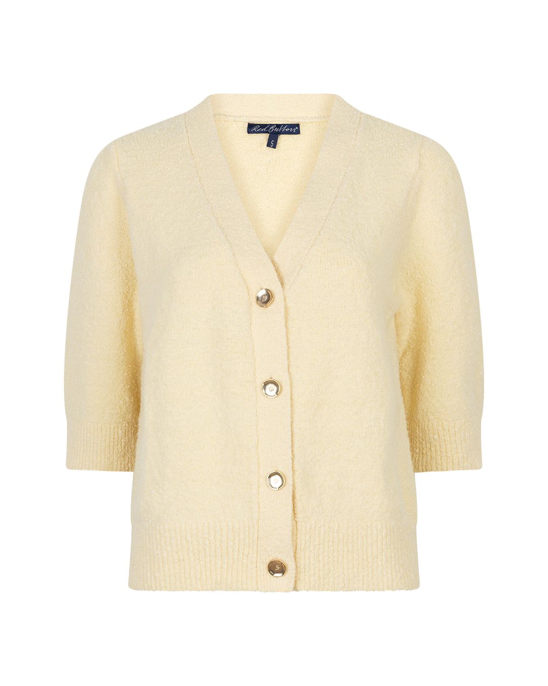 Red Button Cardigan Popcorn  butter yellow610 2900163759020