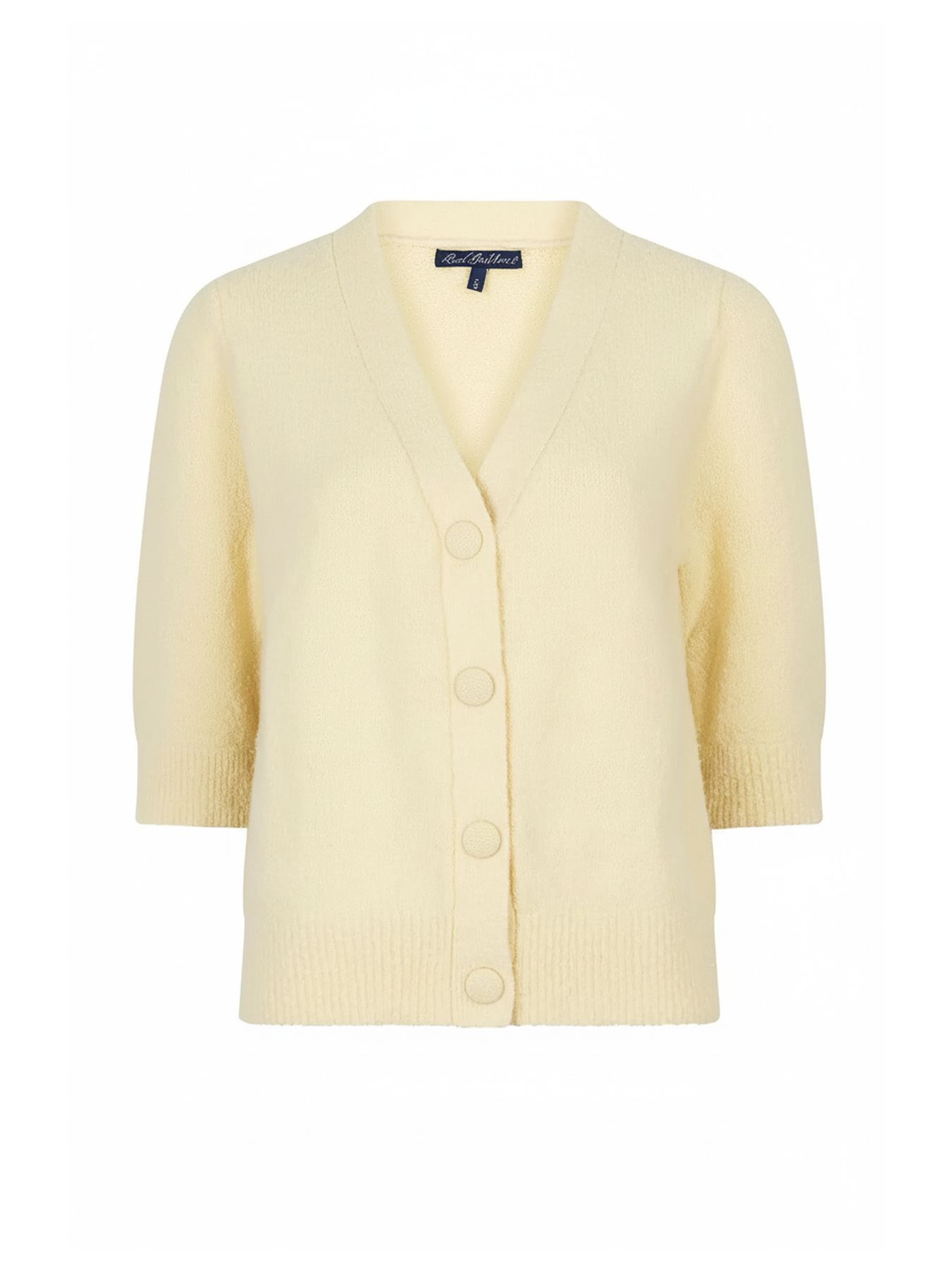 Red Button Cardigan Popcorn  butter yellow610 2900163759020