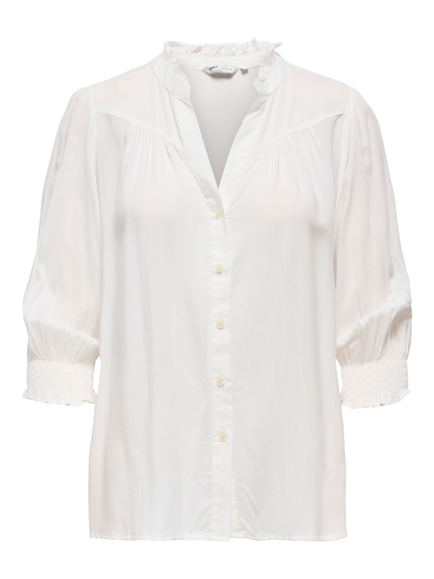 Only ONLRAYA 3/4 SHIRT WVN NOOS Cloud Dancer 00117005-EKA26011400000019