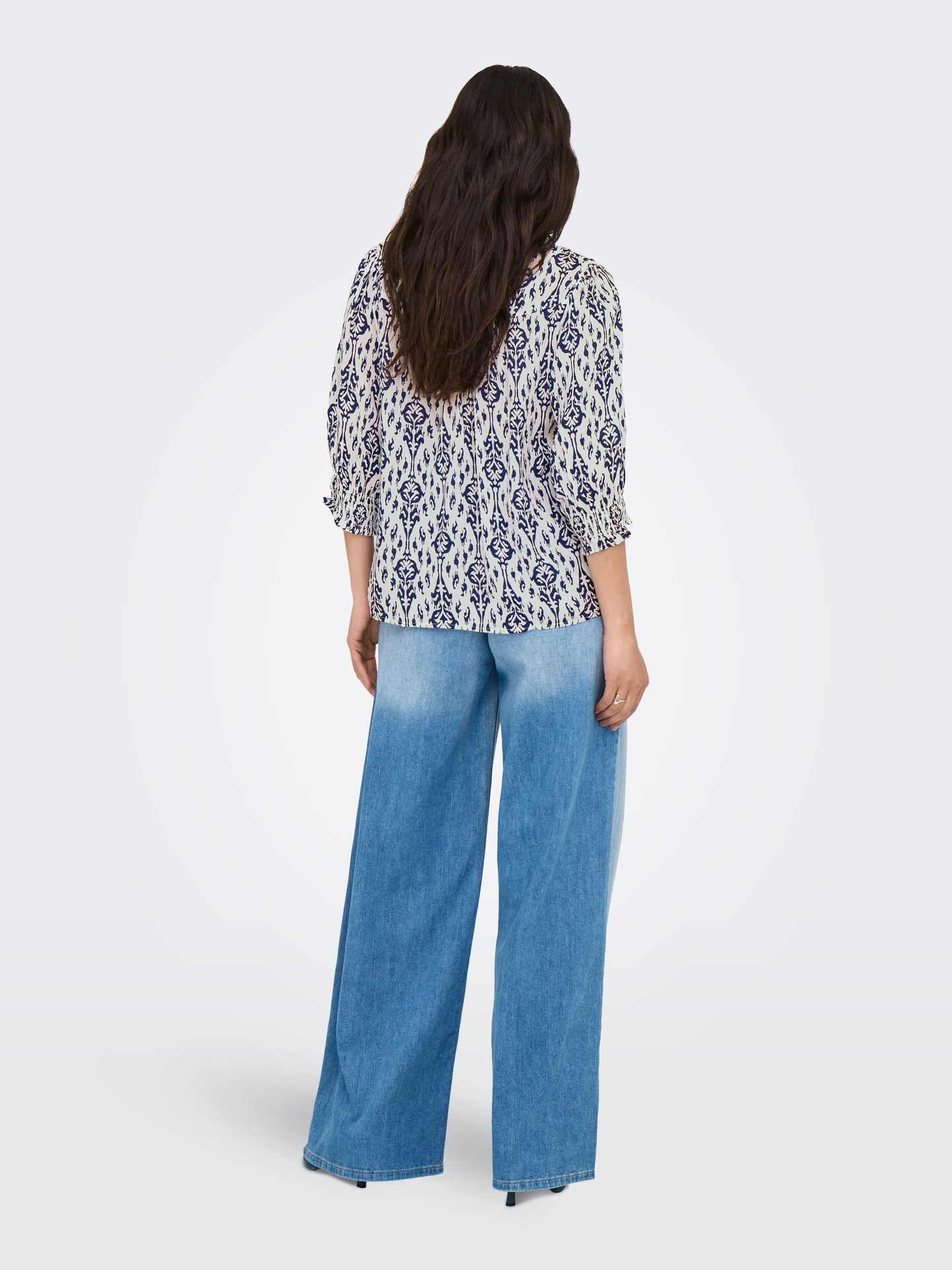 Only ONLRAYA 3/4 SHIRT WVN NOOS Night Sky/You 2900163767032