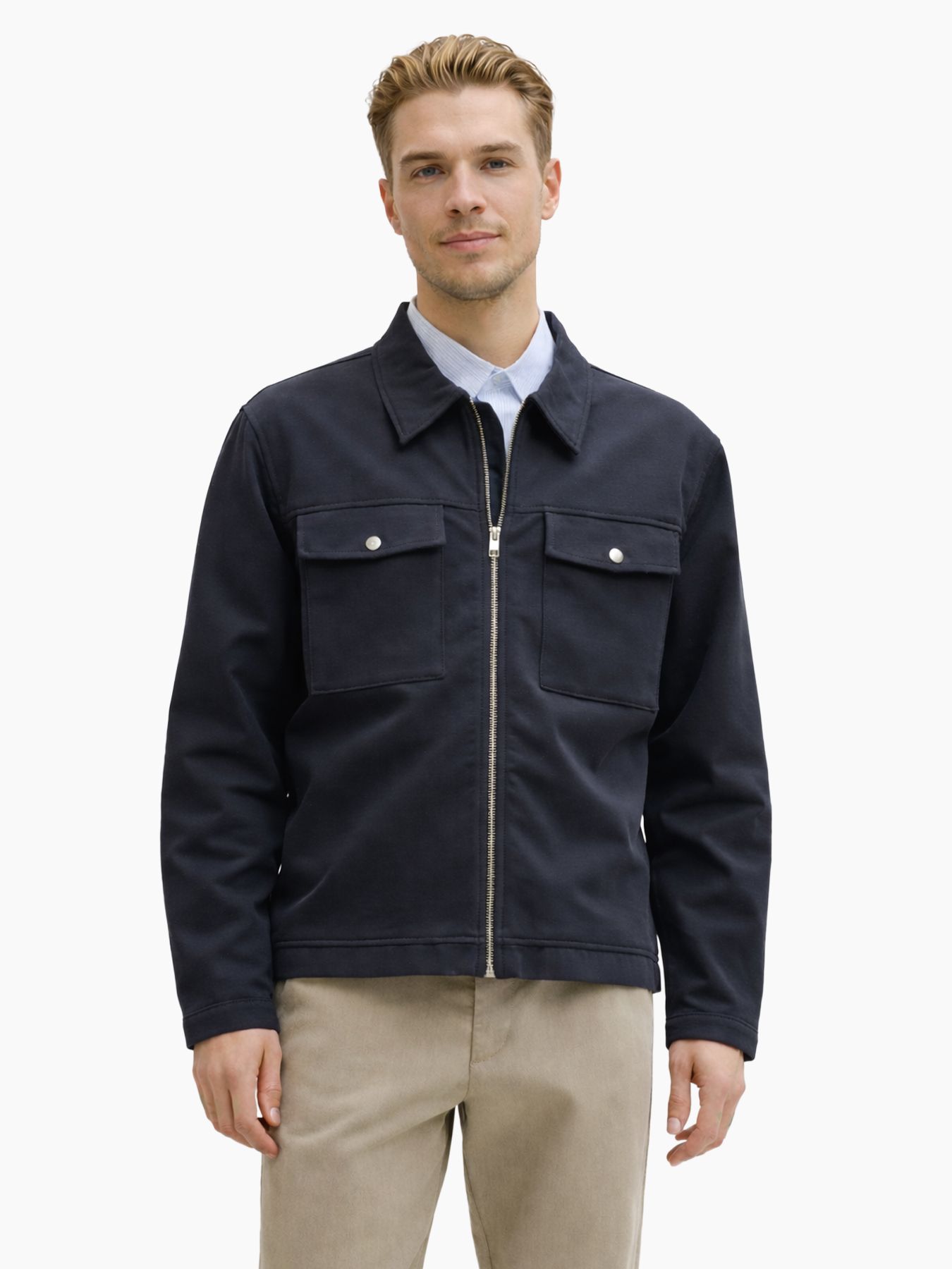 Jack & Jones JPRBLANEWPETE NEO SWEAT OVERSHIRT S Dark Navy 00117006-EKA26011400000244