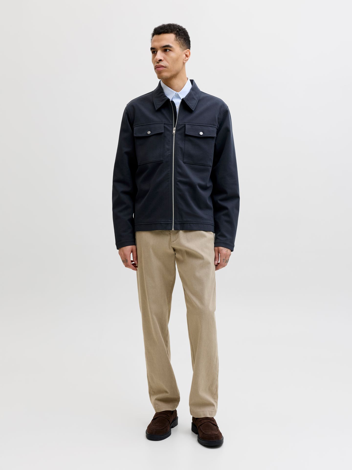 Jack & Jones JPRBLANEWPETE NEO SWEAT OVERSHIRT S Dark Navy 2900163773040