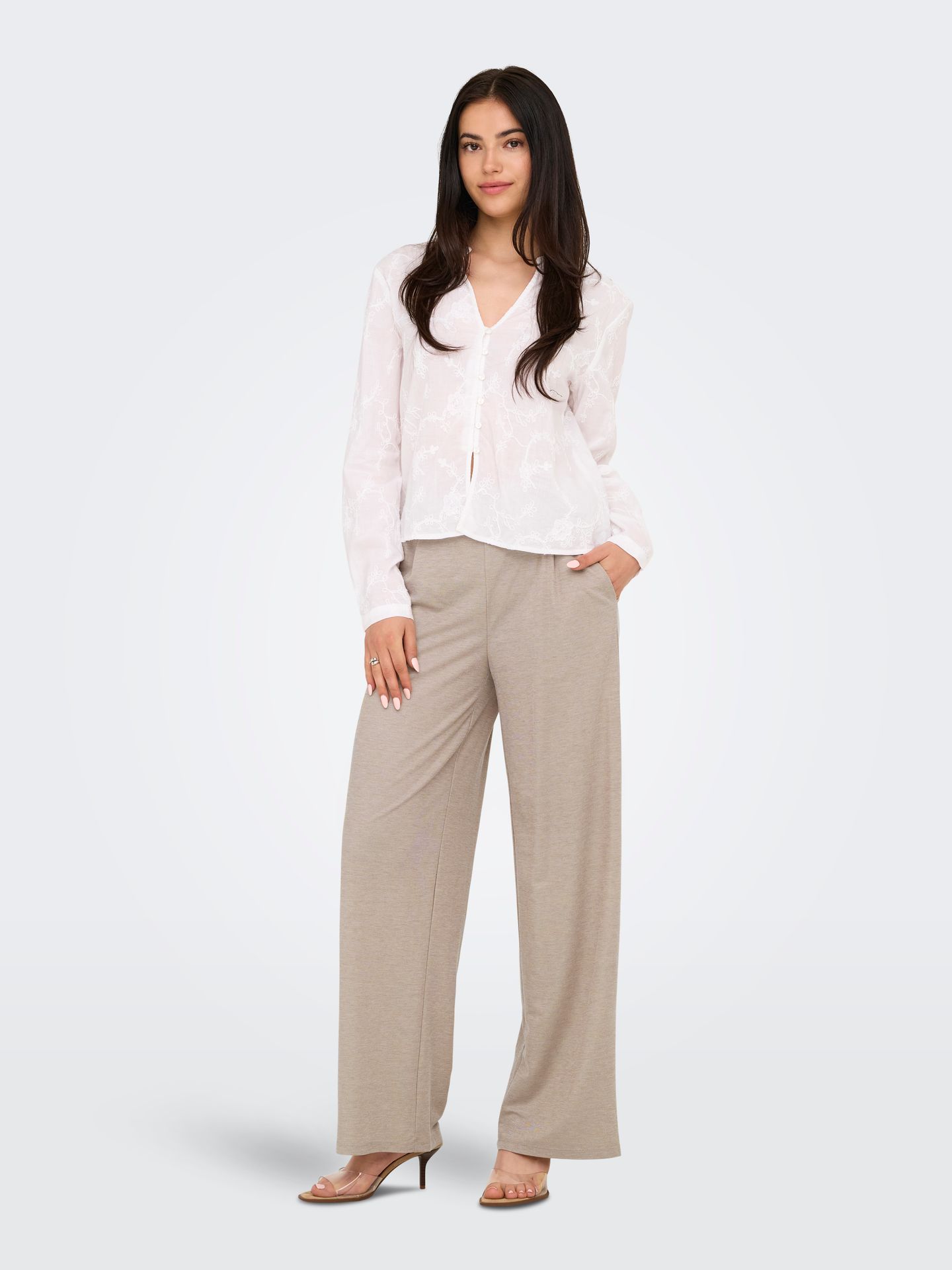 Only JDYBIRDIE GEGGO LONG PANT JRS NOOS Chateau Gray/BLACK BUTTONS 2900163771022