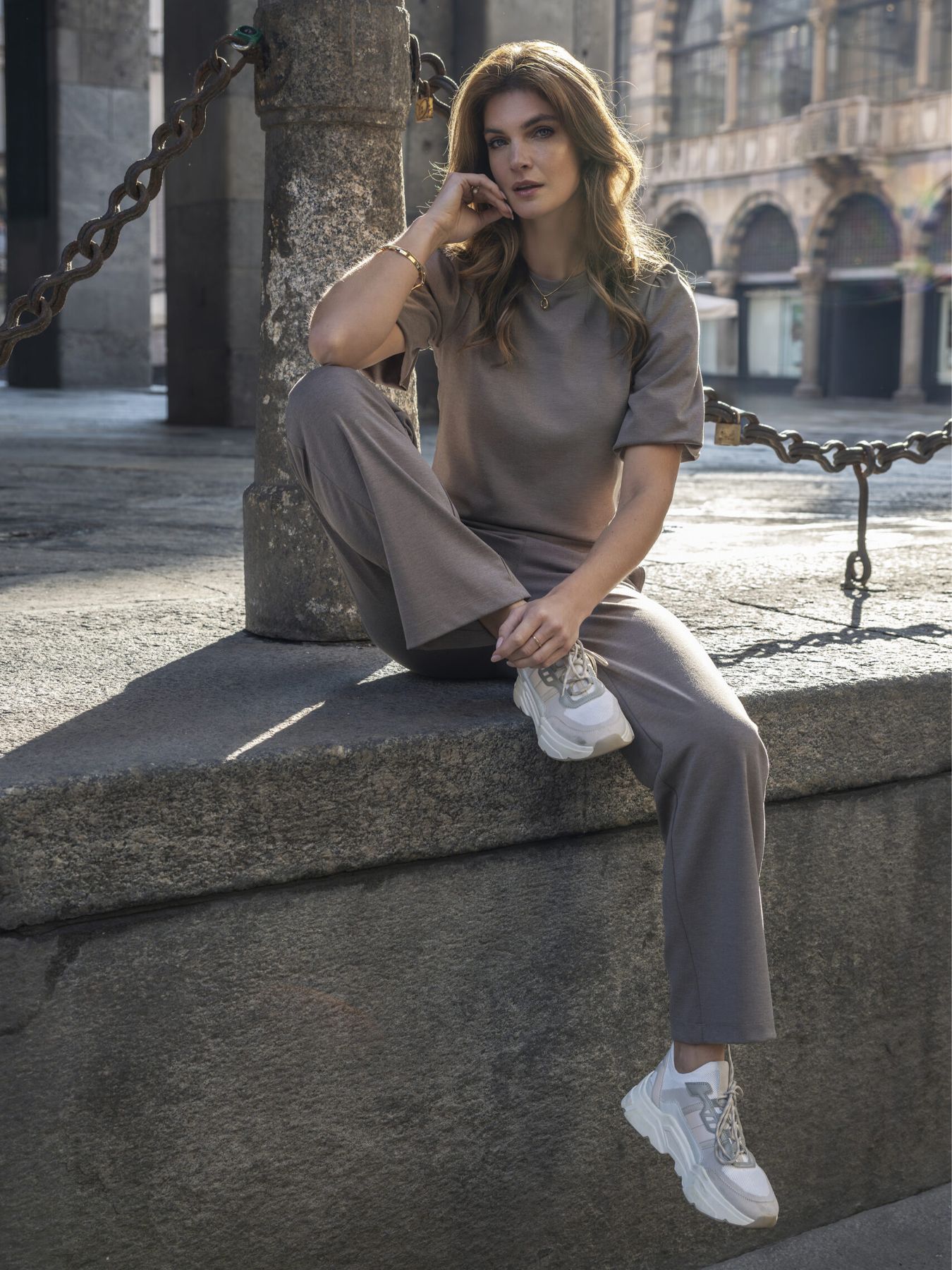 Elvira Pullover Izzy Taupe Melange 2900163803044