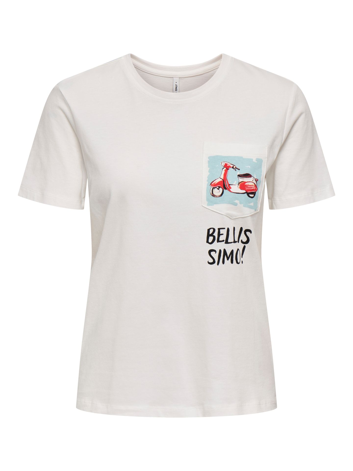 Only ONLPOLLY REG S/S POCKET TOP BOX JRS Cloud Dancer/NAVAL ACADEMY 00117031-EKA26011400001743