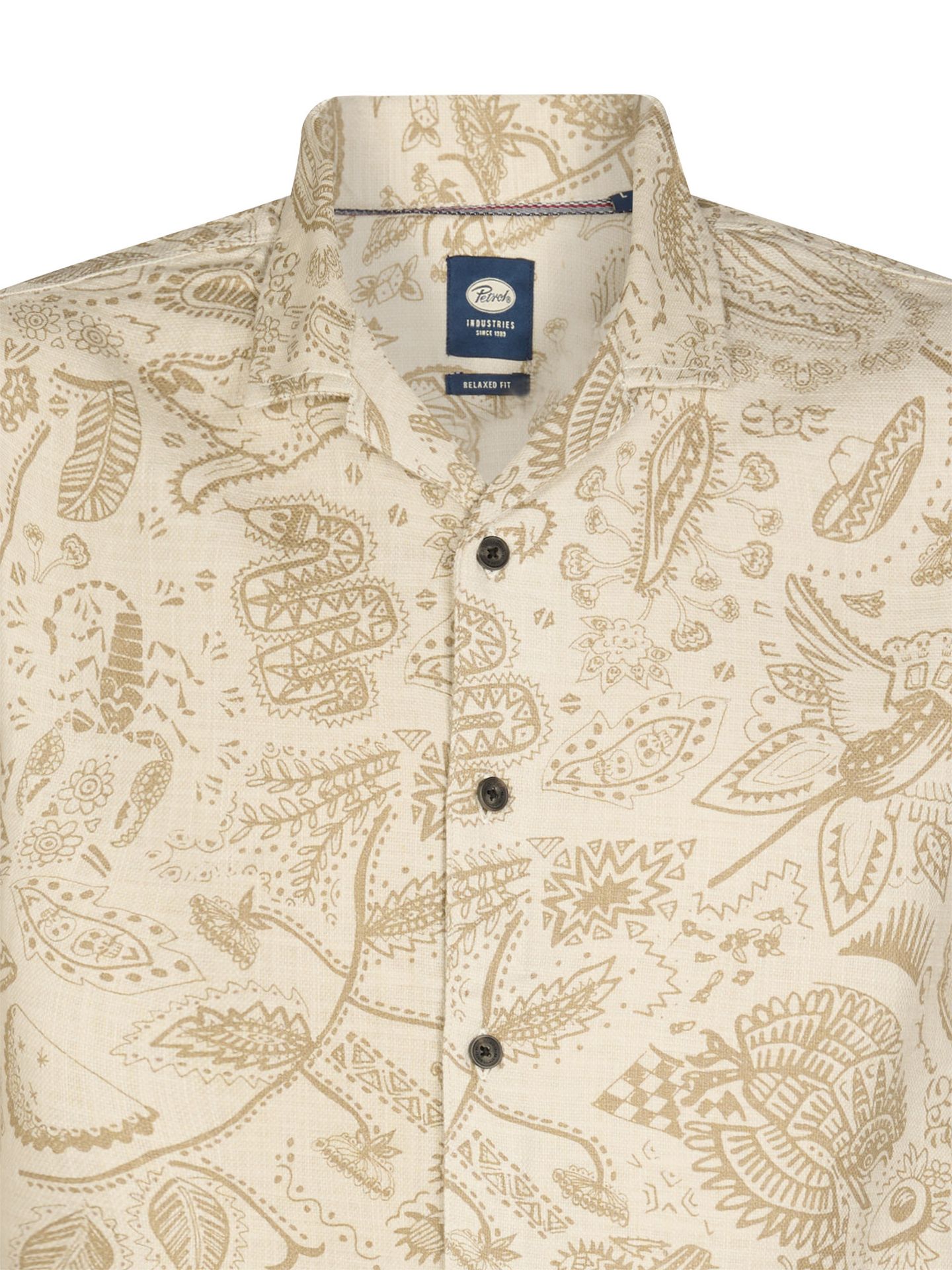 Petrol Industries Men Shirt Short Sleeve AOP 0112 seashell 2900163833065