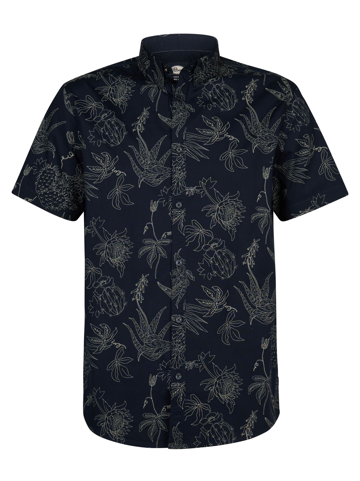 Petrol Industries Men Shirt Short Sleeve AOP 5178 navy blue 00117042-EKA26002700000114