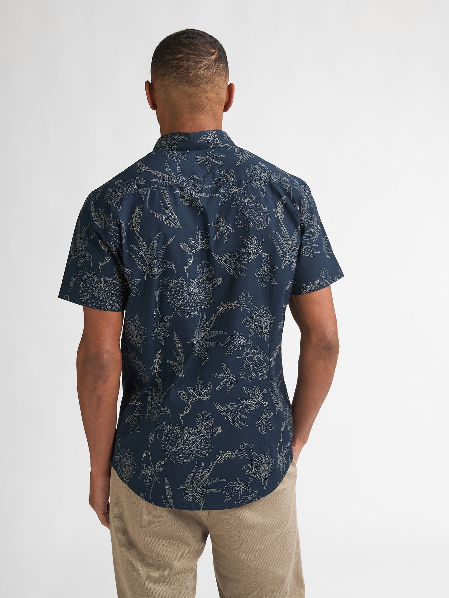 Petrol Industries Men Shirt Short Sleeve AOP 5178 navy blue 2900163837070