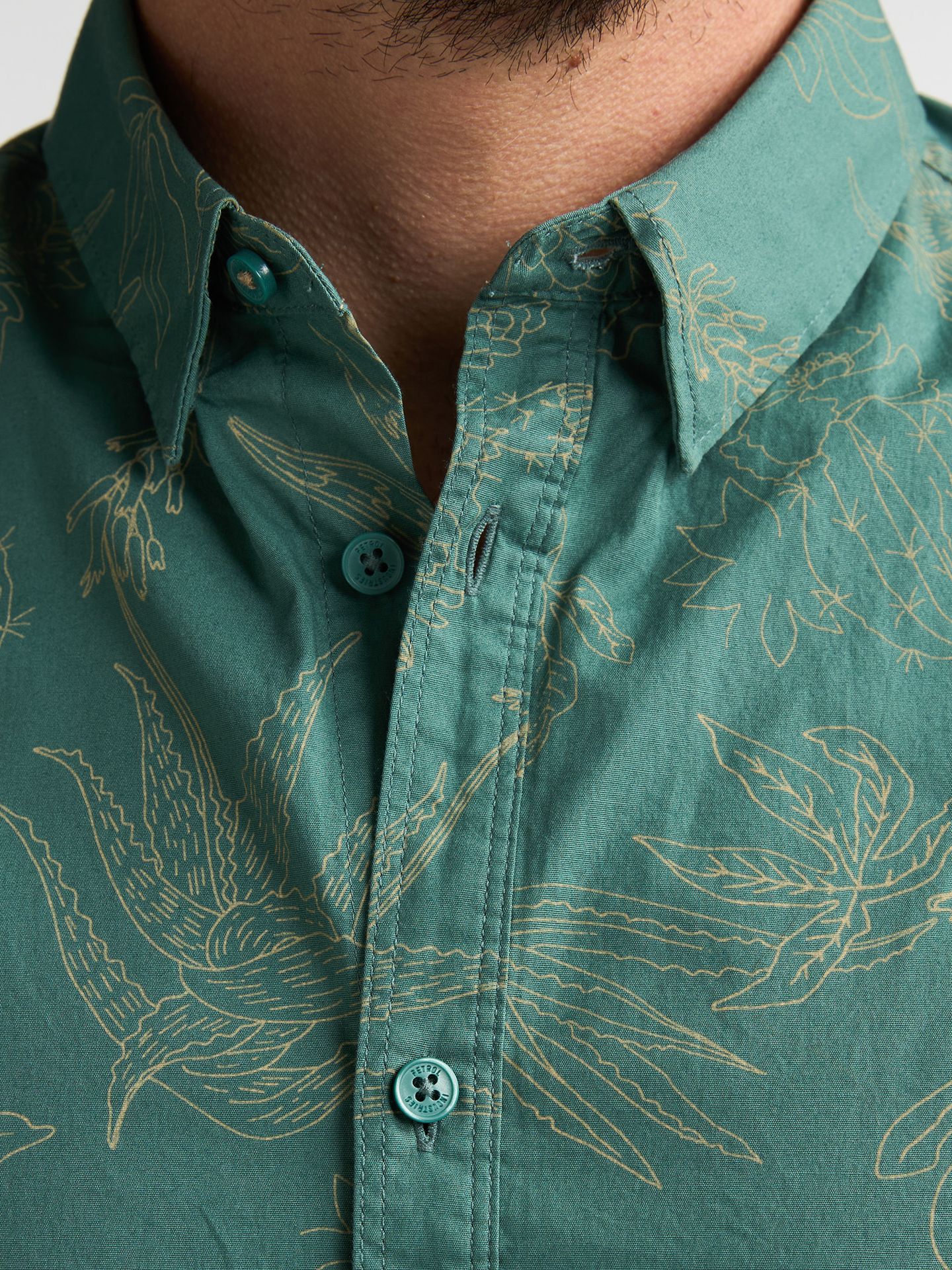 Petrol Industries Men Shirt Short Sleeve AOP 6180 oil green 2900163838091