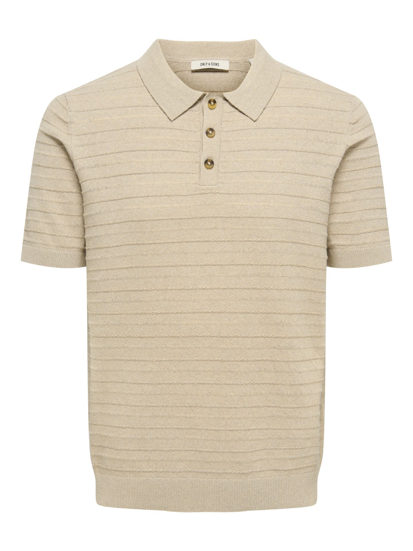 Only & Sons ONSTANO LIFE REG SS POLO KNIT Chinchilla 00117048-EKA26011400000098