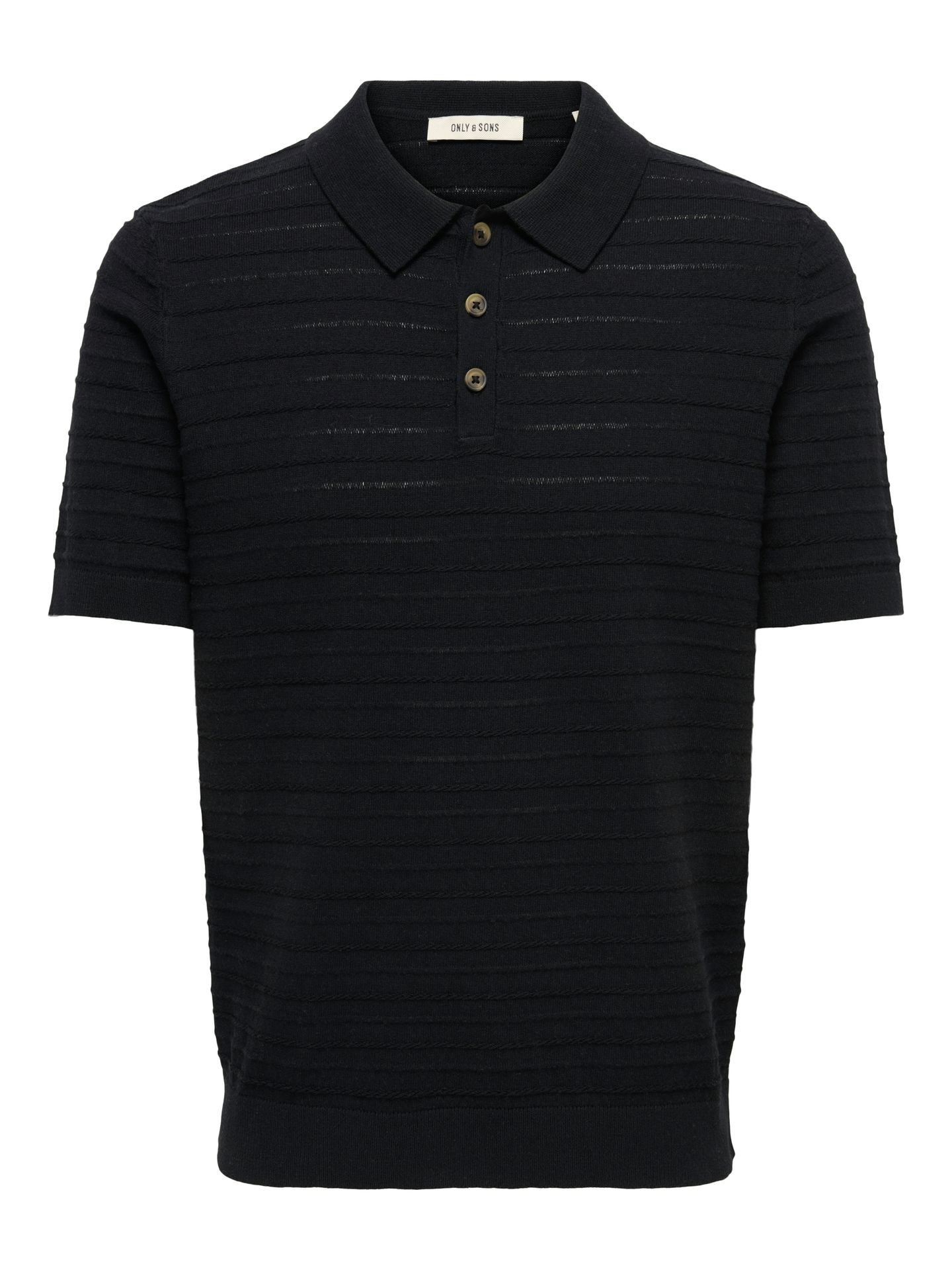 Only & Sons ONSTANO LIFE REG SS POLO KNIT Black 00117048-EKA26011400000174