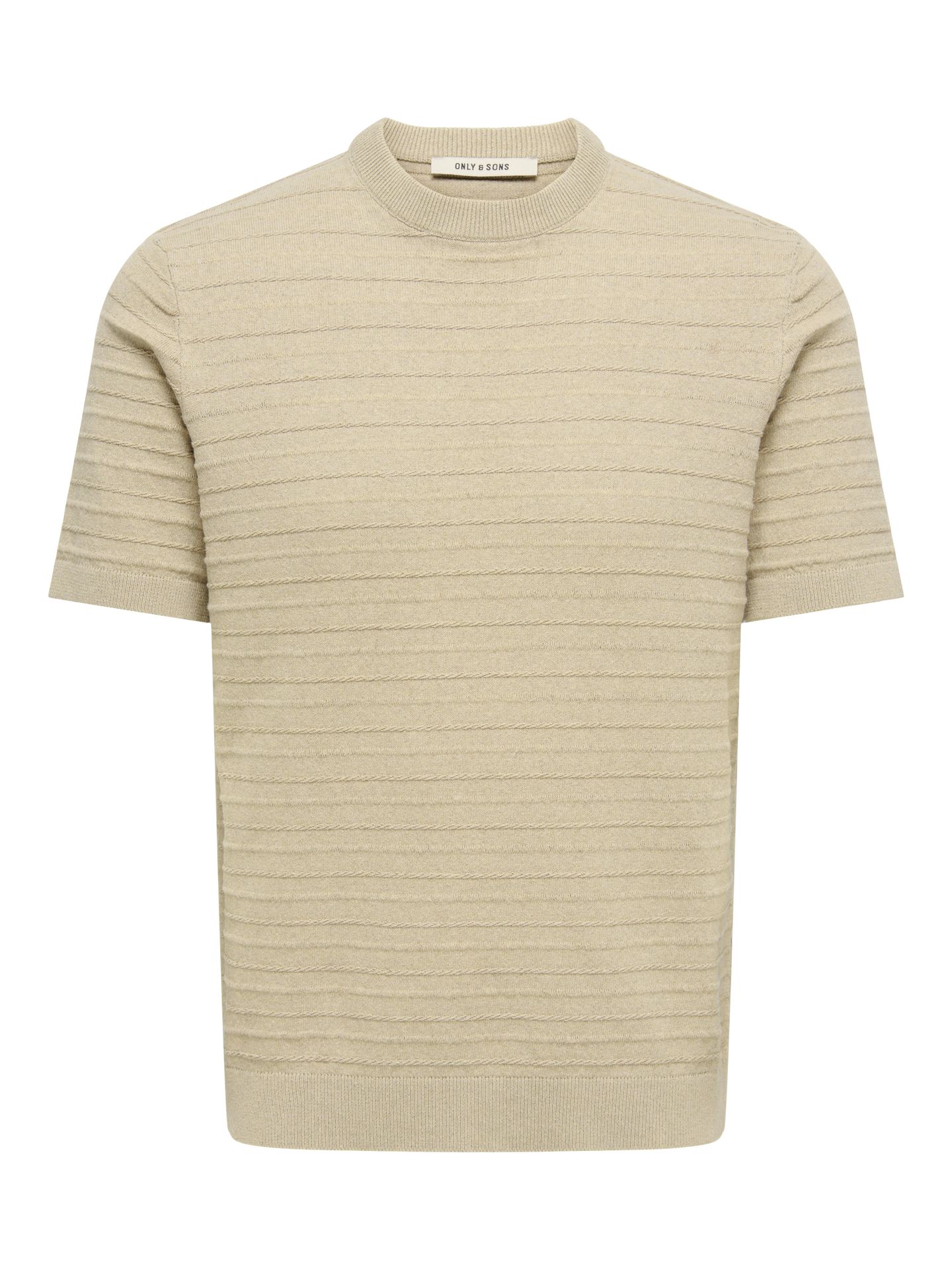 Only & Sons ONSTANO LIFE REG SS CREW KNIT Chinchilla 00117050-EKA26011400000098