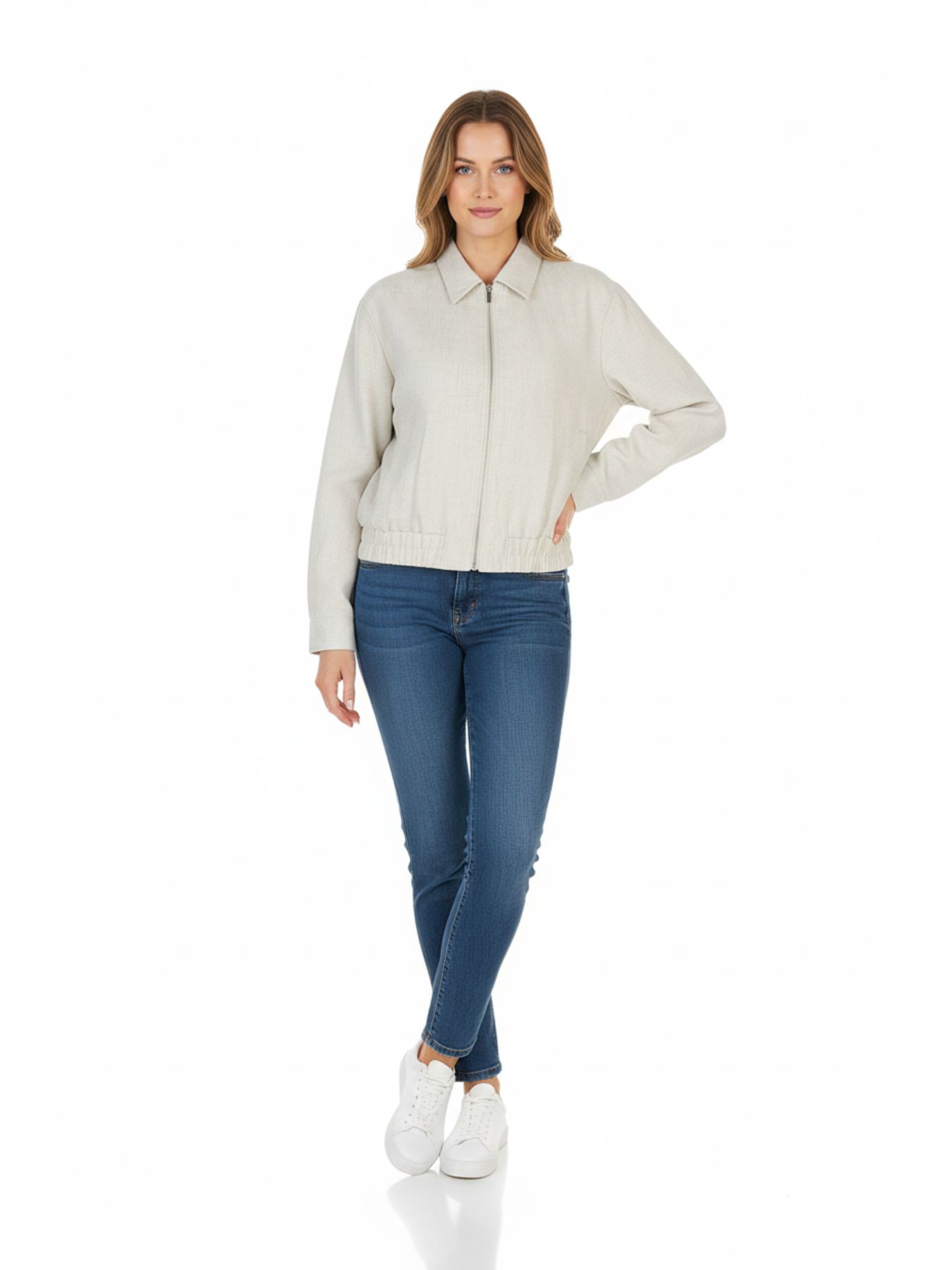 Red Button Bomber JKT Linenlook kit24 00117054-EKA26007300000013