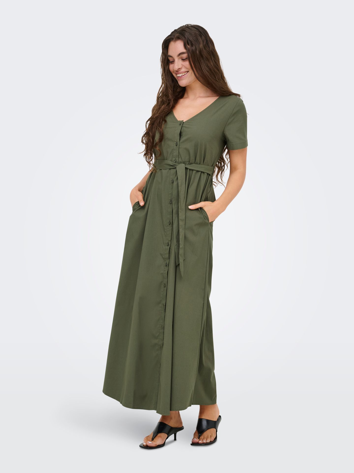 JDY JDYMIO S/S MAXI SHIRT DRESS WVN DIA Kalamata 2900163877021