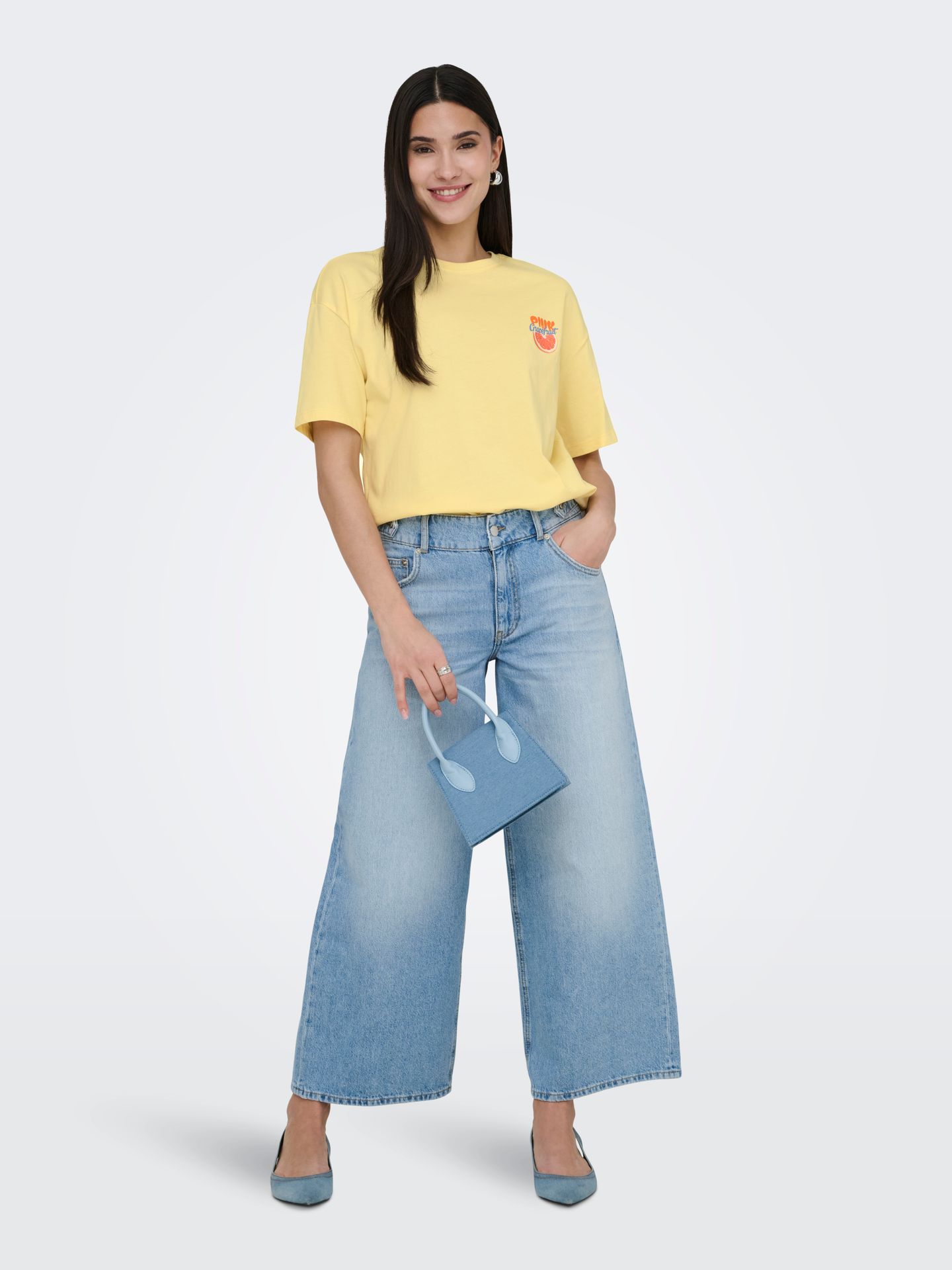 Only ONLBOLETTE S/S TOP BOX CC JRS Sunlight/Limoncello 2900163881028