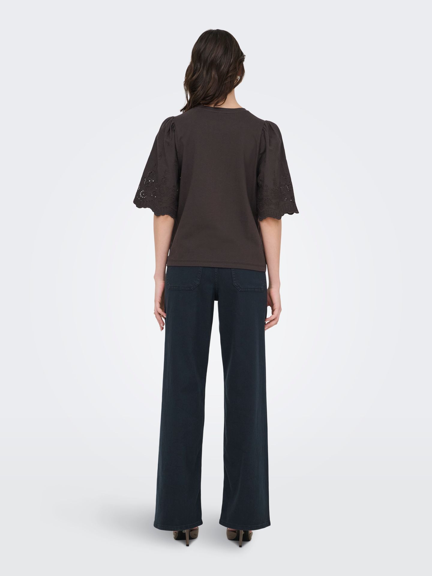 JDY JDYLAIR LIFE S/S NEW MIX TOP JRS Chocolate Torte 00117057-EKA26011400003114