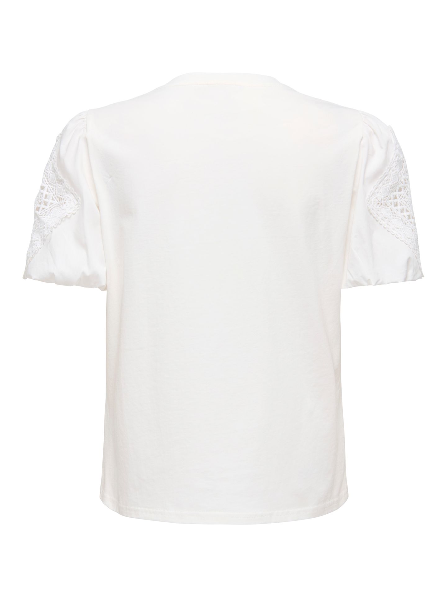 JDY JDYUMA LIFE S/S LACE DETAIL TOP JRS Cloud Dancer 2900163901030