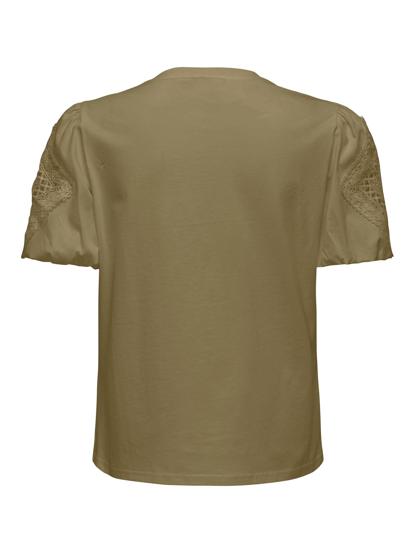 JDY JDYUMA LIFE S/S LACE DETAIL TOP JRS Dried Herb 2900163903034