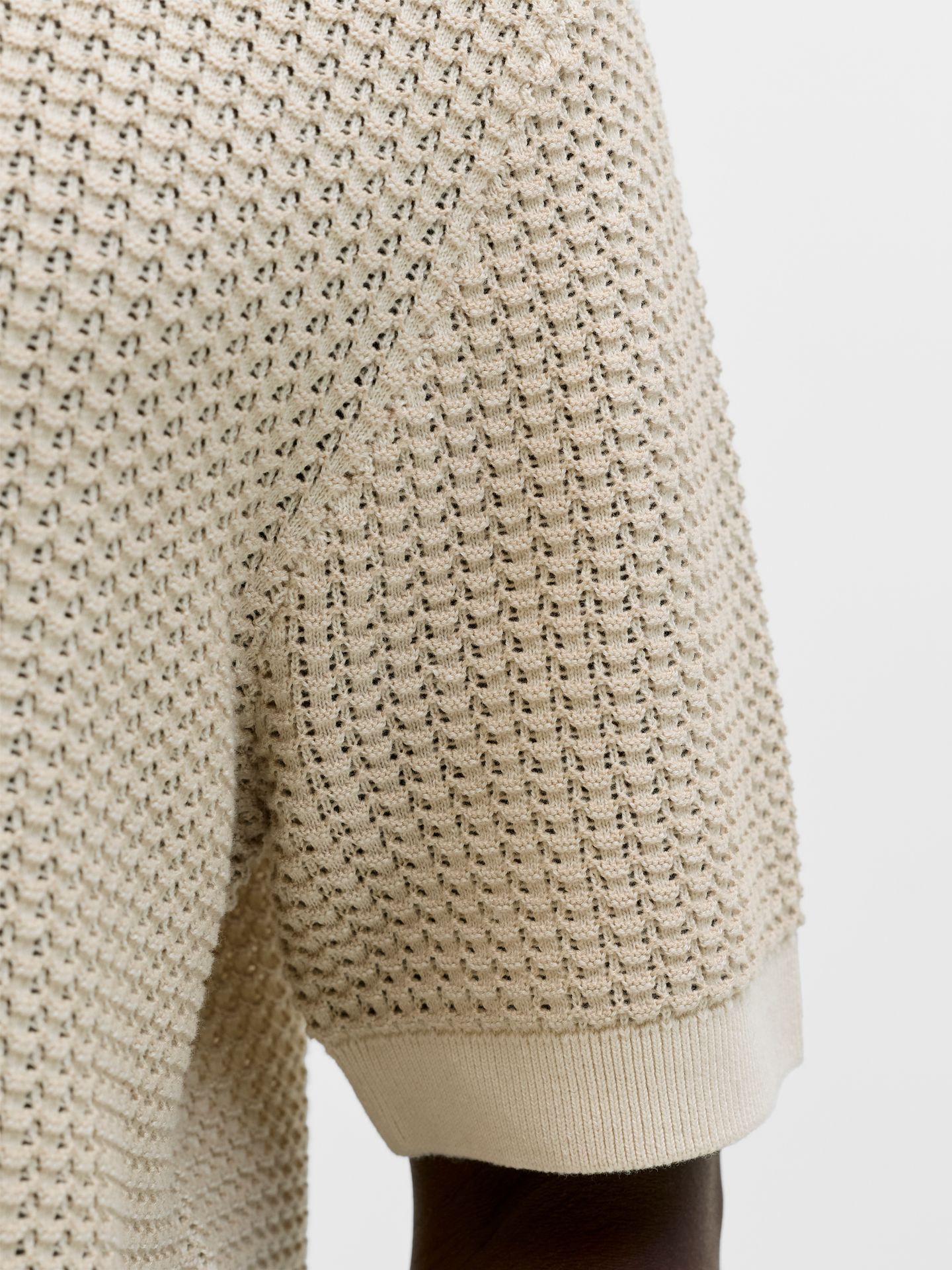 Jack & Jones JPRBLUKINGSLEY KNIT POLO SS LN Whitecap Gray/Twist 2900164078038