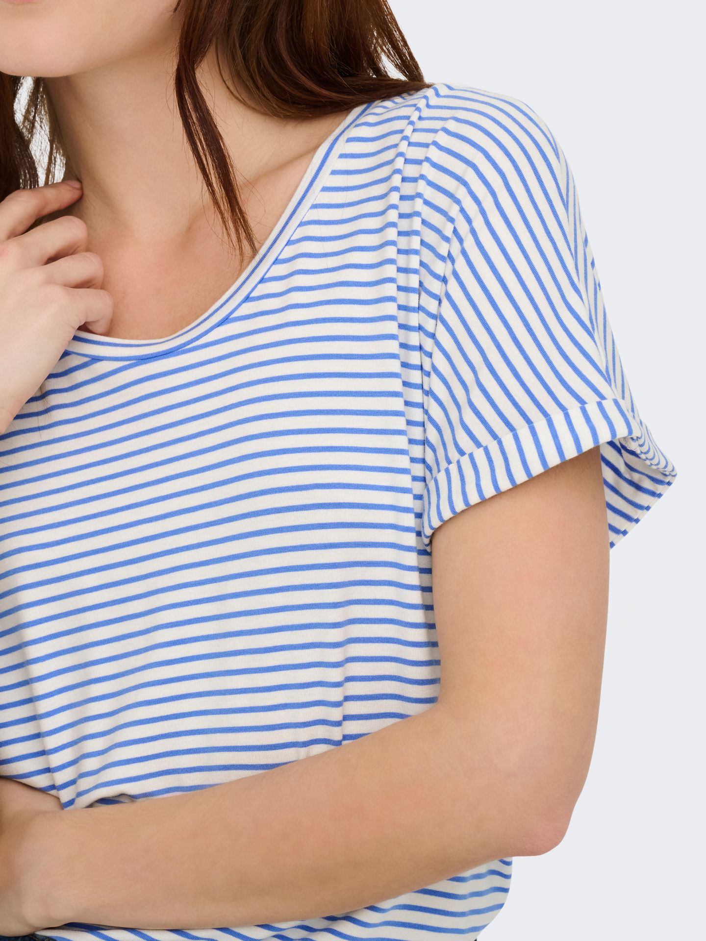 JDY JDYSISSY S/S O-NECK TOP JRS NOOS Cloud Dancer/ZEBRA 2900163906066