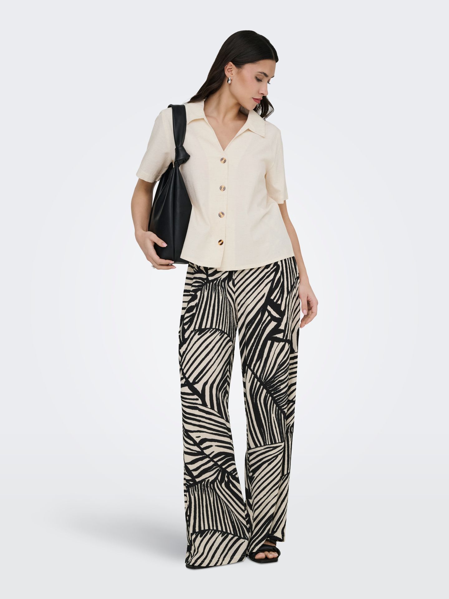 JDY JDYDEBBIE NEW LOOSE PANT JRS DIA Sandshell/MULTI PAISLEY 00117064-EKA26011400002822