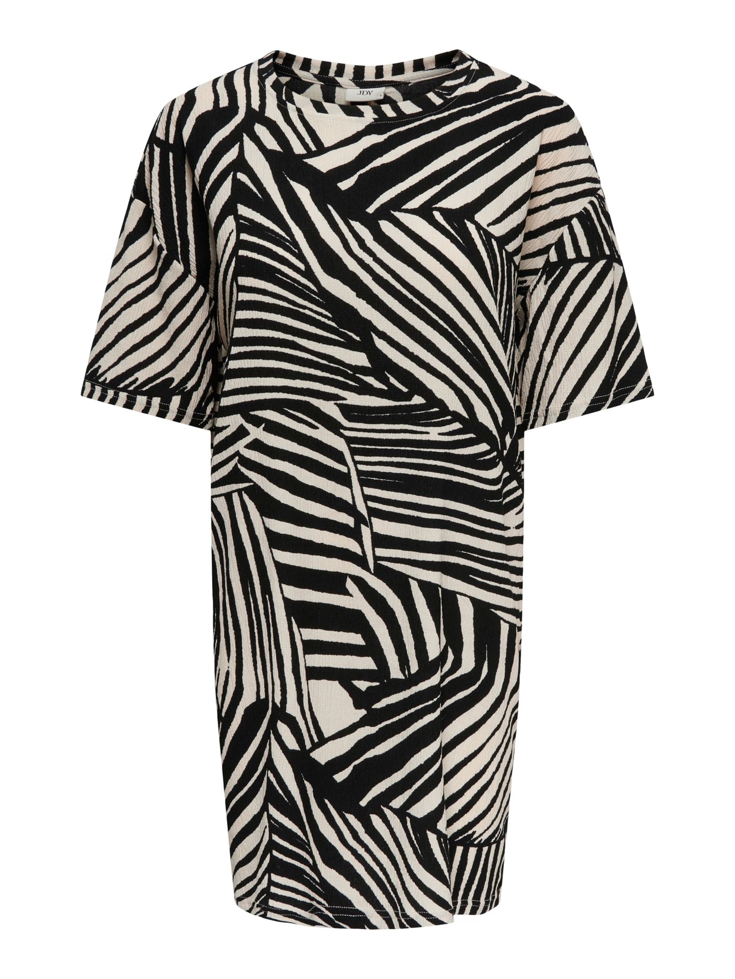 JDY JDYDEBBIE S/S OVERSIZE DRESS JRS DI Sandshell/BLACK TIE DYE STRIPES 2900163922011