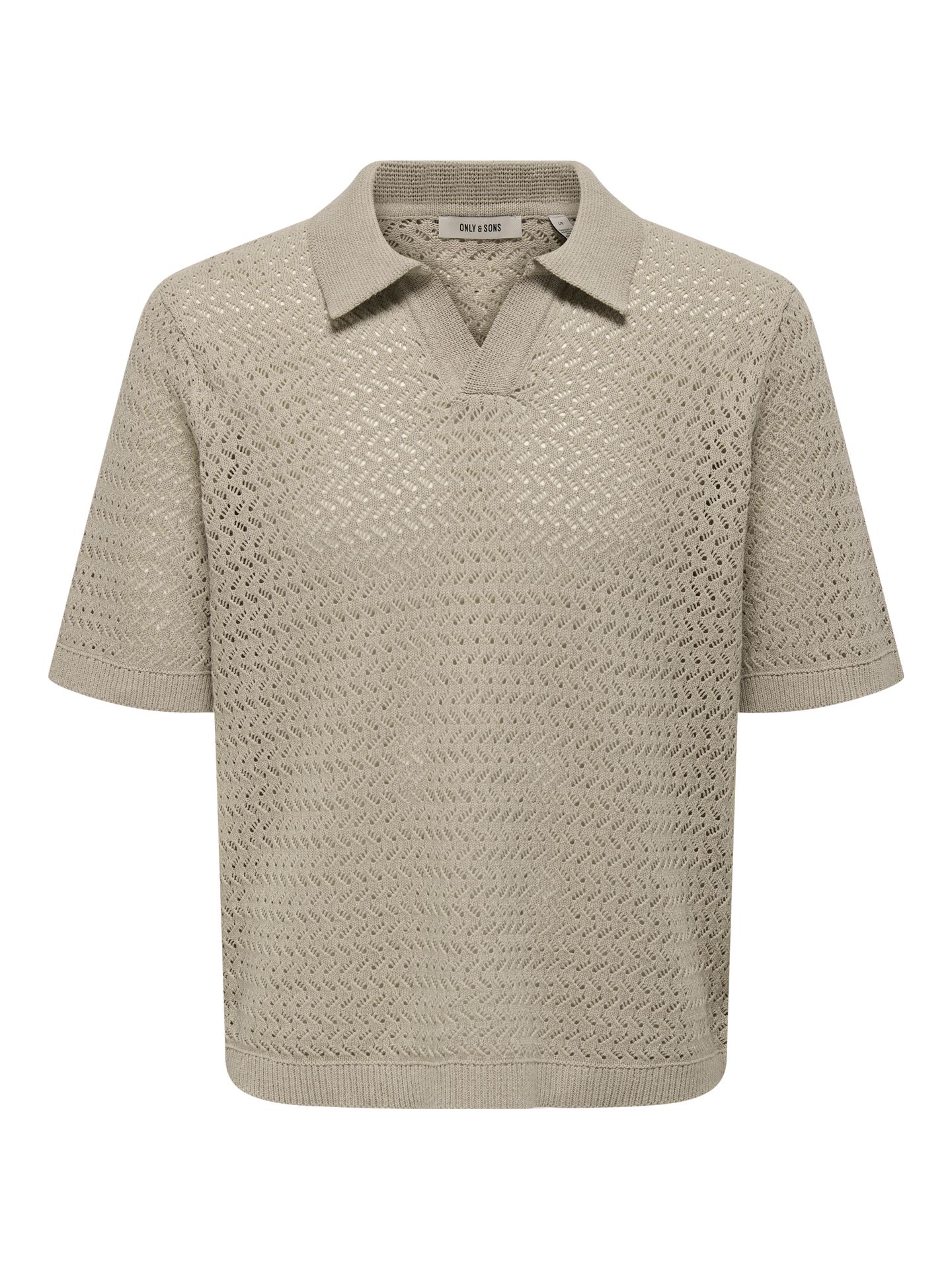 Only & Sons ONSNYLE 5 SS SPLIT POLO KNIT CS String 00117068-EKA26011400002695