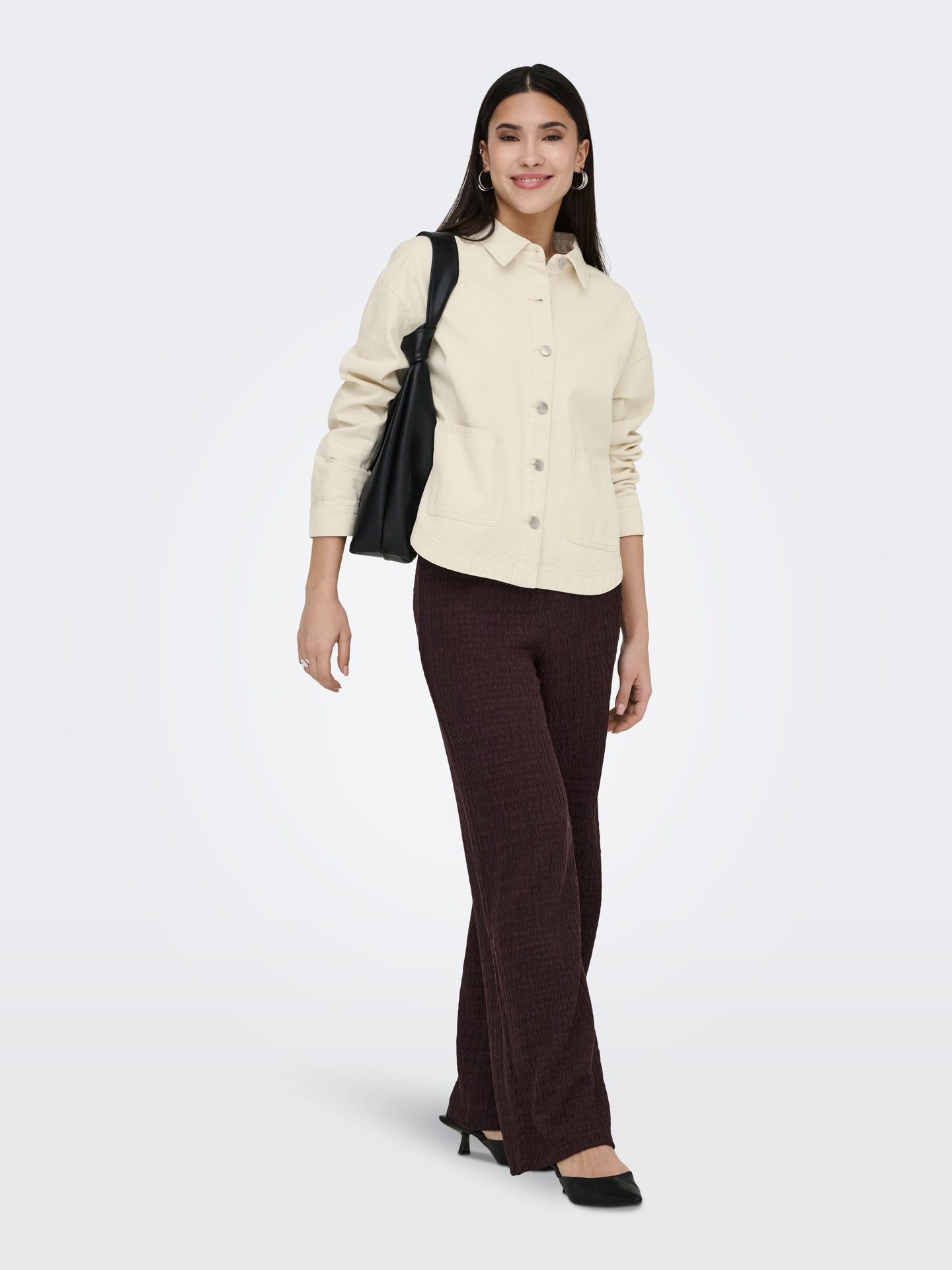 Only ONLILSE PANT STRUCTURE JRS NOOS Deep Mahogany 2900163928051