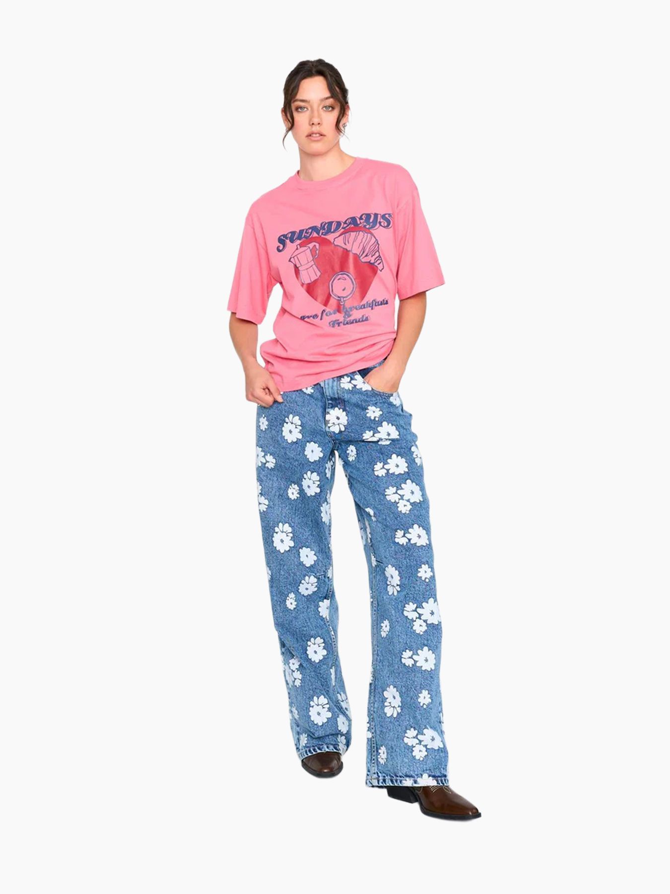 24 Colours 12503 T-shirt Pink 2900163974140