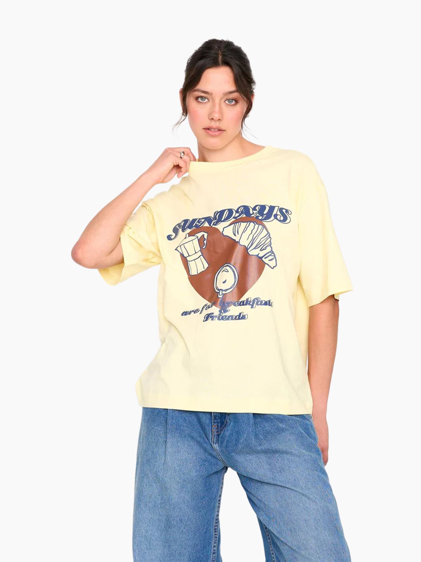 24 Colours 12503 T-shirt Geel 00117106-Y5